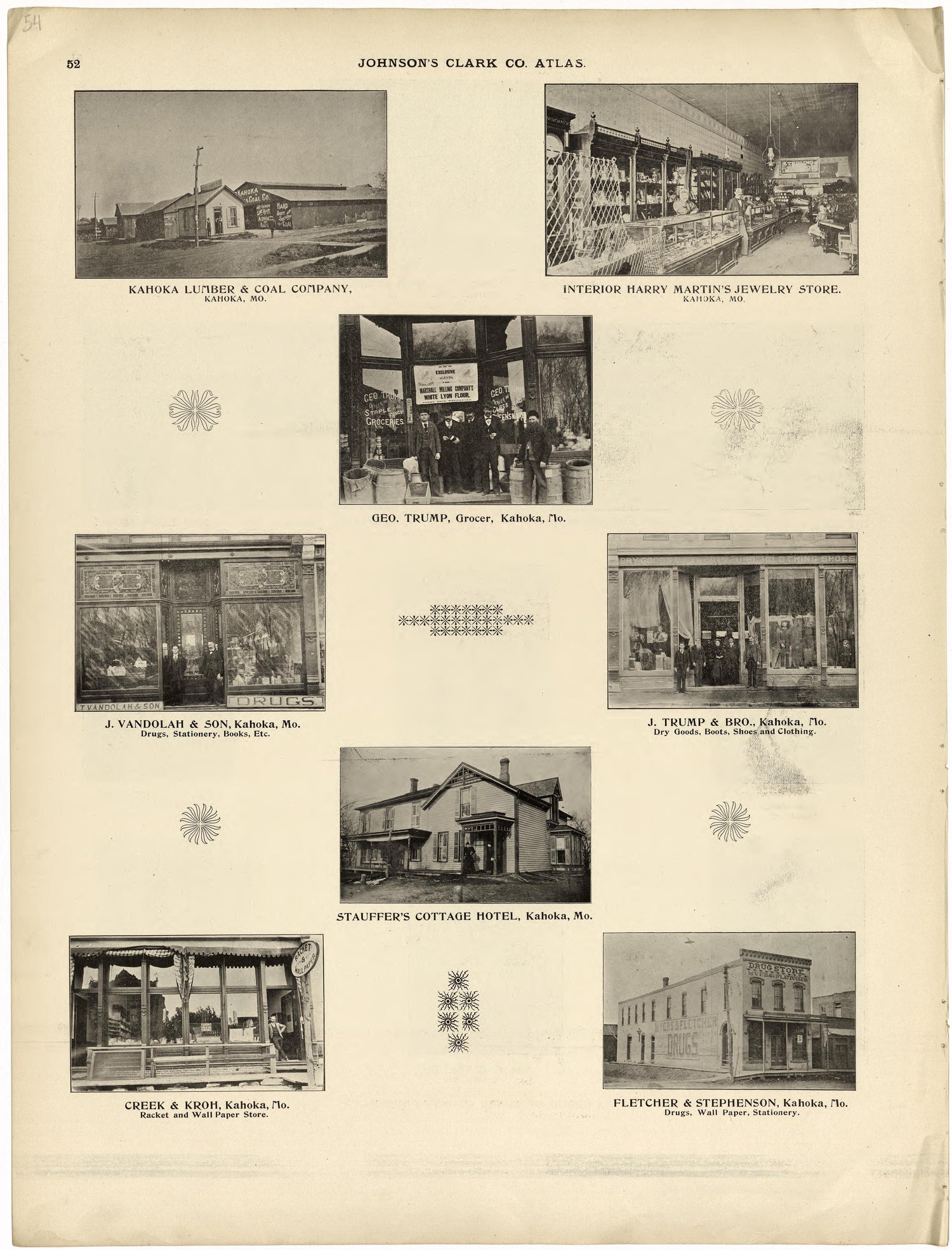 This old map of Clark County, Missouri,  was created by Johnson, G. C.|Western Atlas Co in 1896