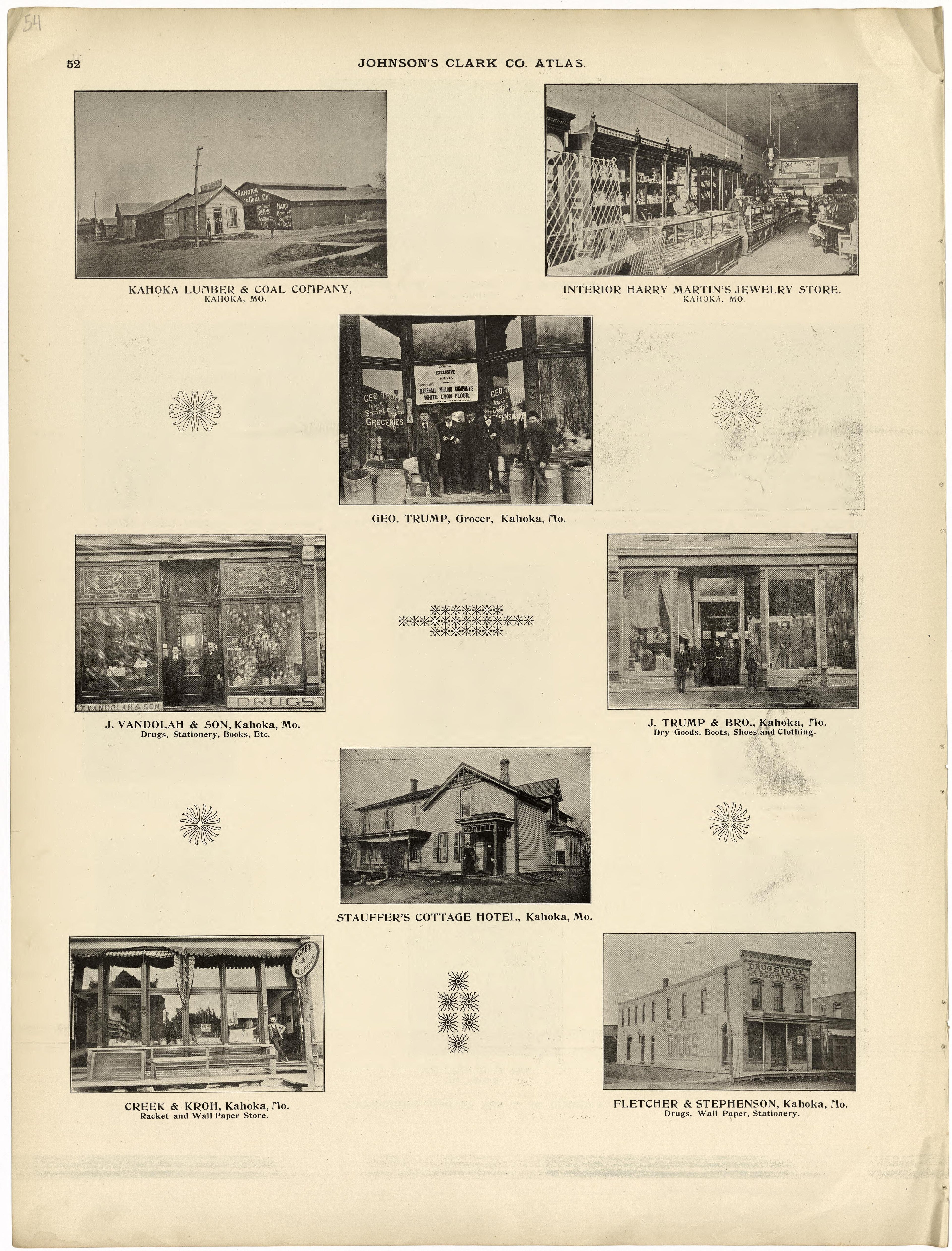 This old map of Clark County, Missouri,  was created by Johnson, G. C.|Western Atlas Co in 1896
