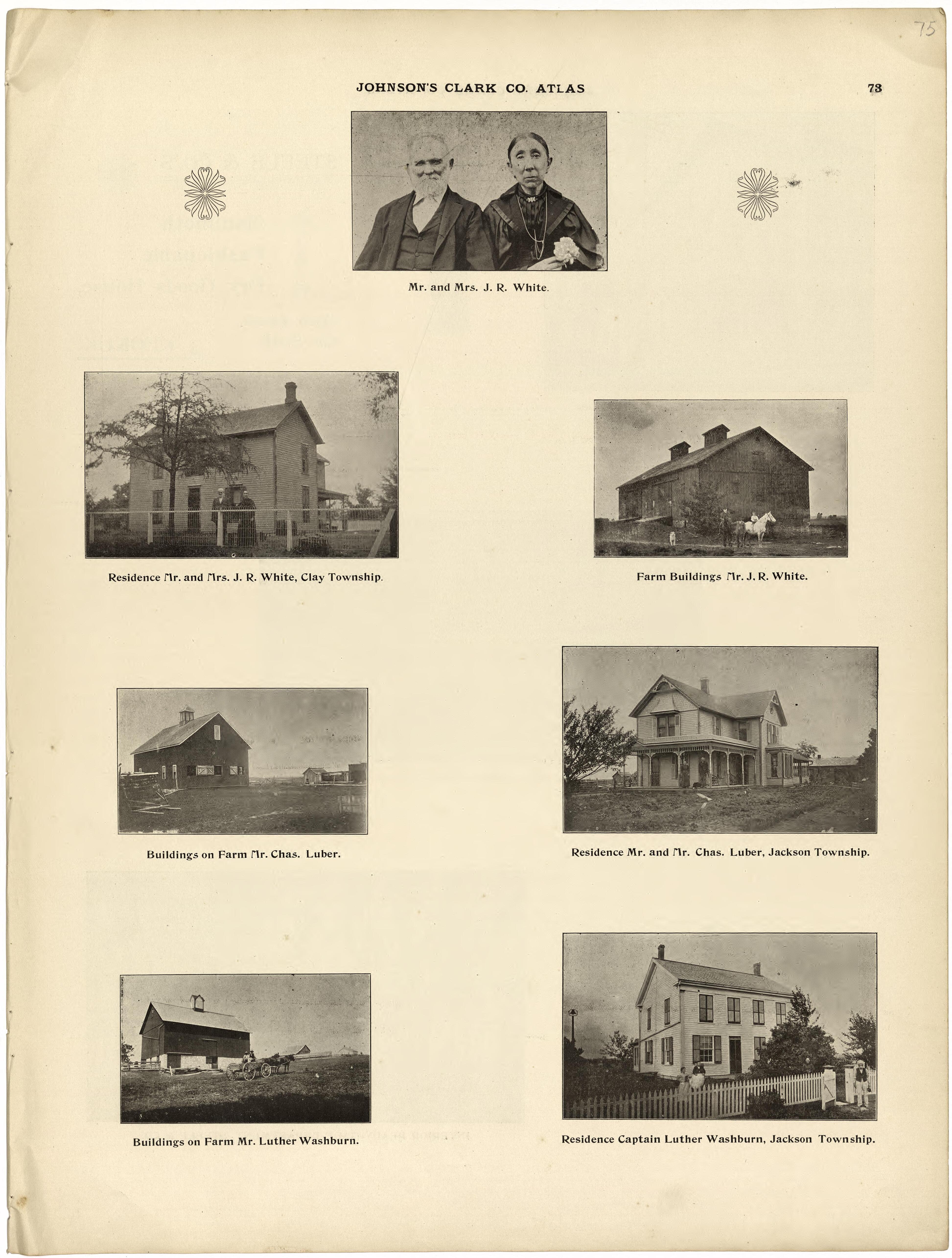 This old map of Clark County, Missouri,  was created by Johnson, G. C.|Western Atlas Co in 1896