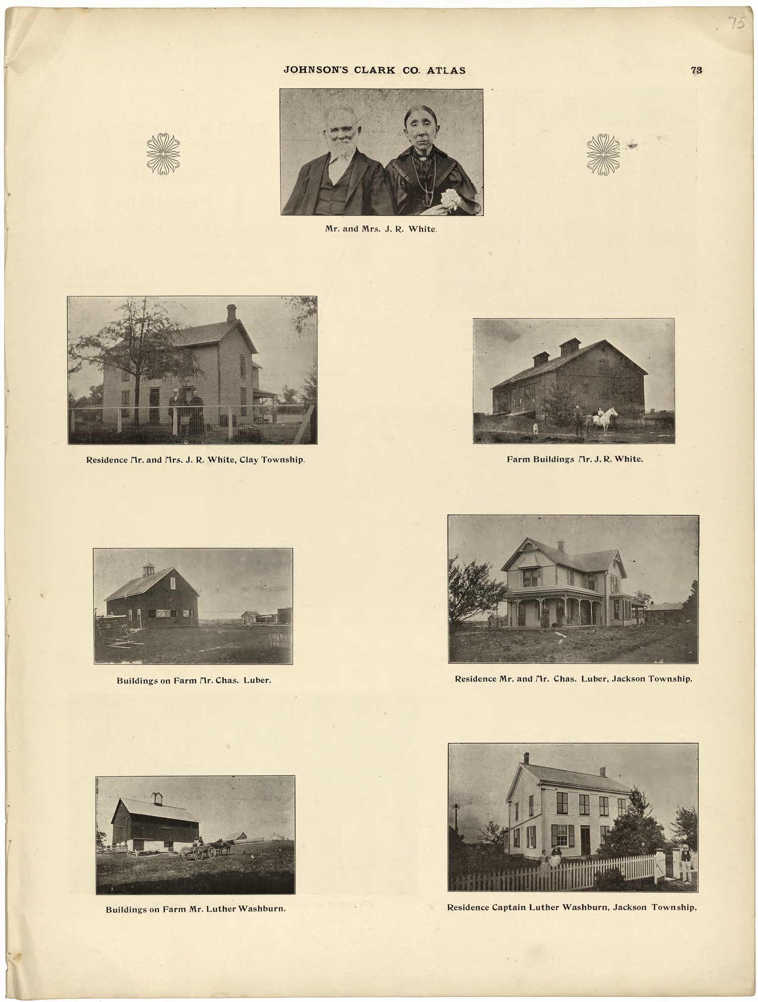 This old map of Clark County, Missouri,  was created by Johnson, G. C.|Western Atlas Co in 1896