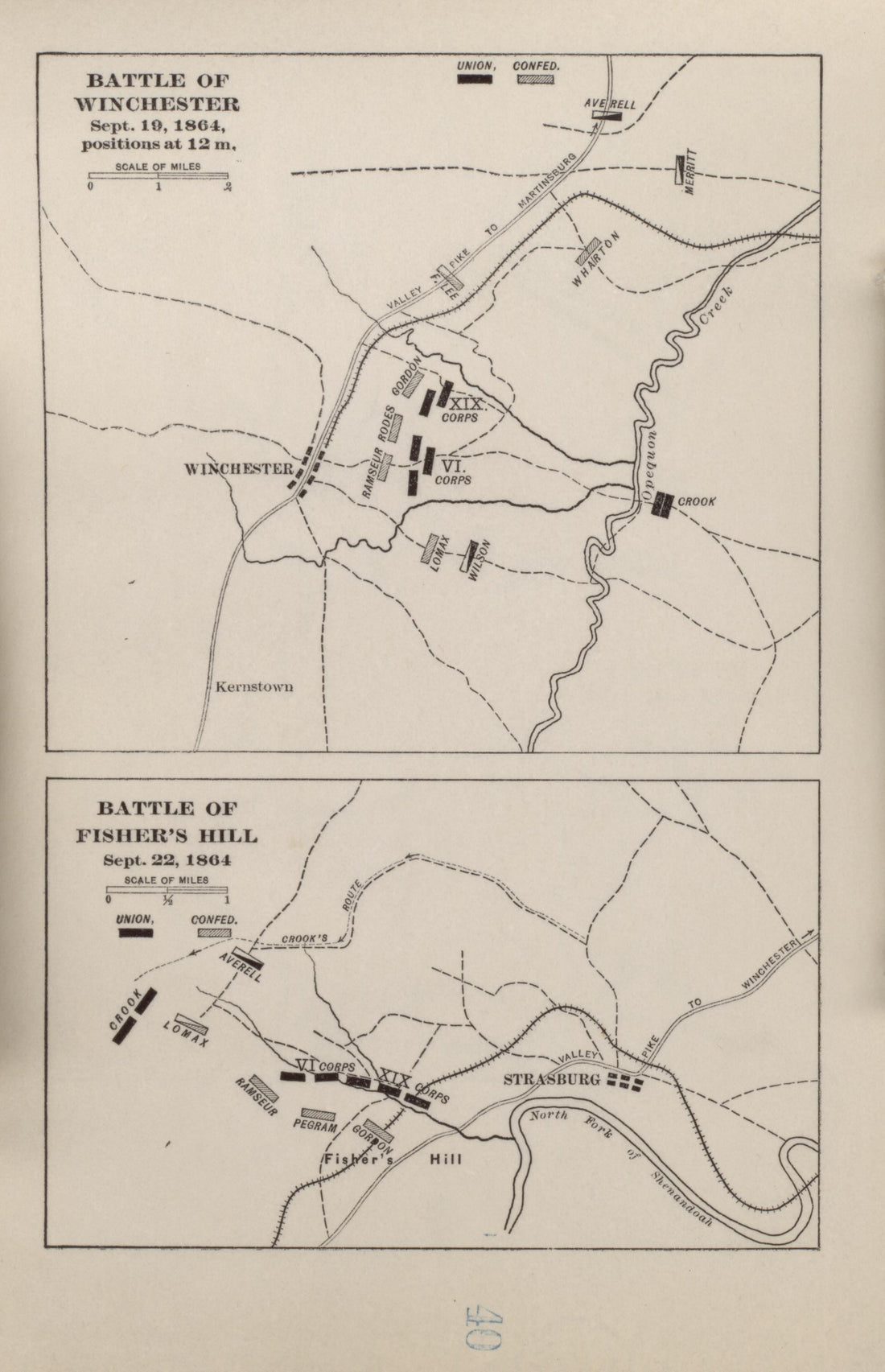 Battle of Winchester, Battle of Fisher&