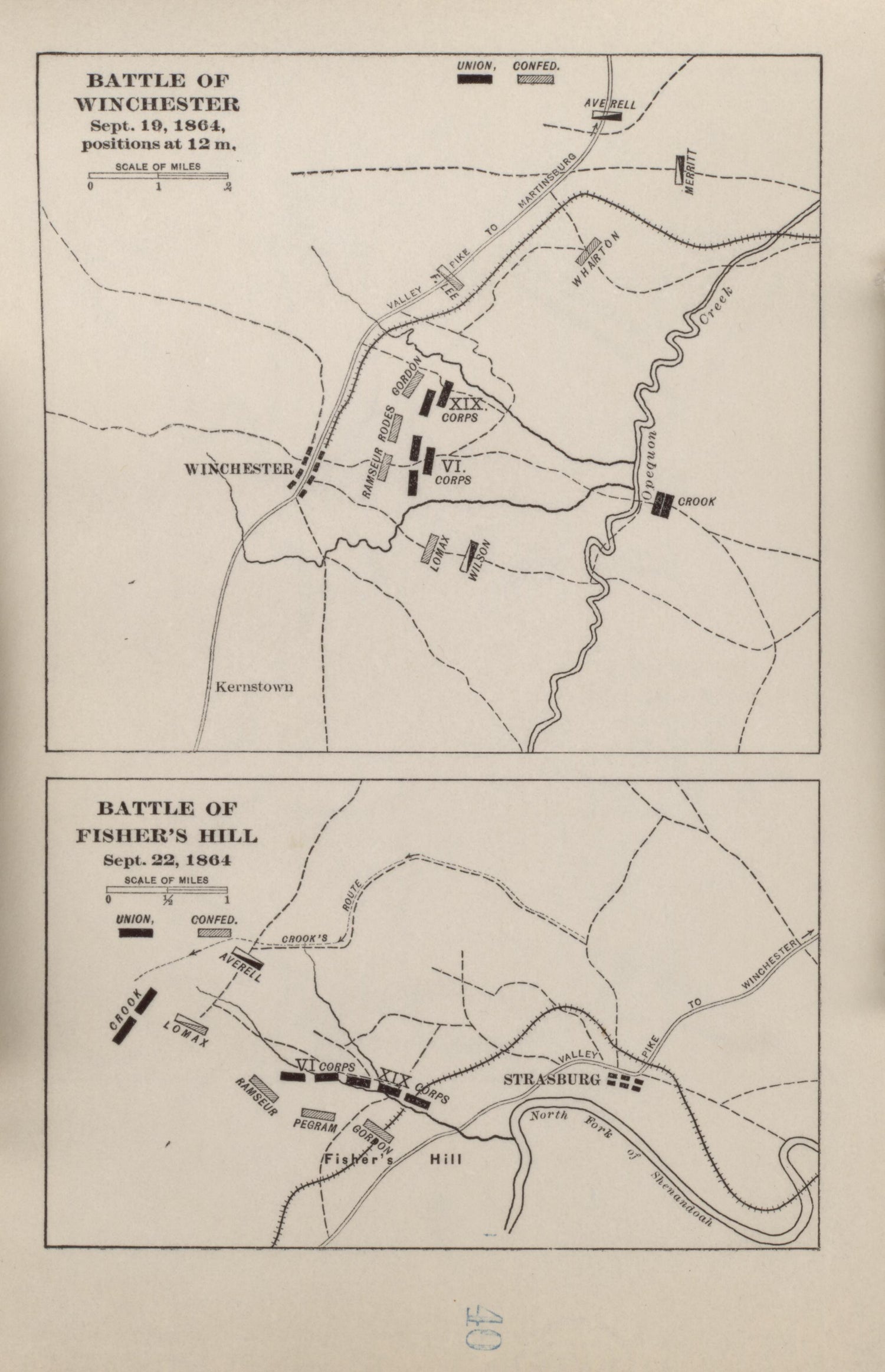 Battle of Winchester, Battle of Fisher&