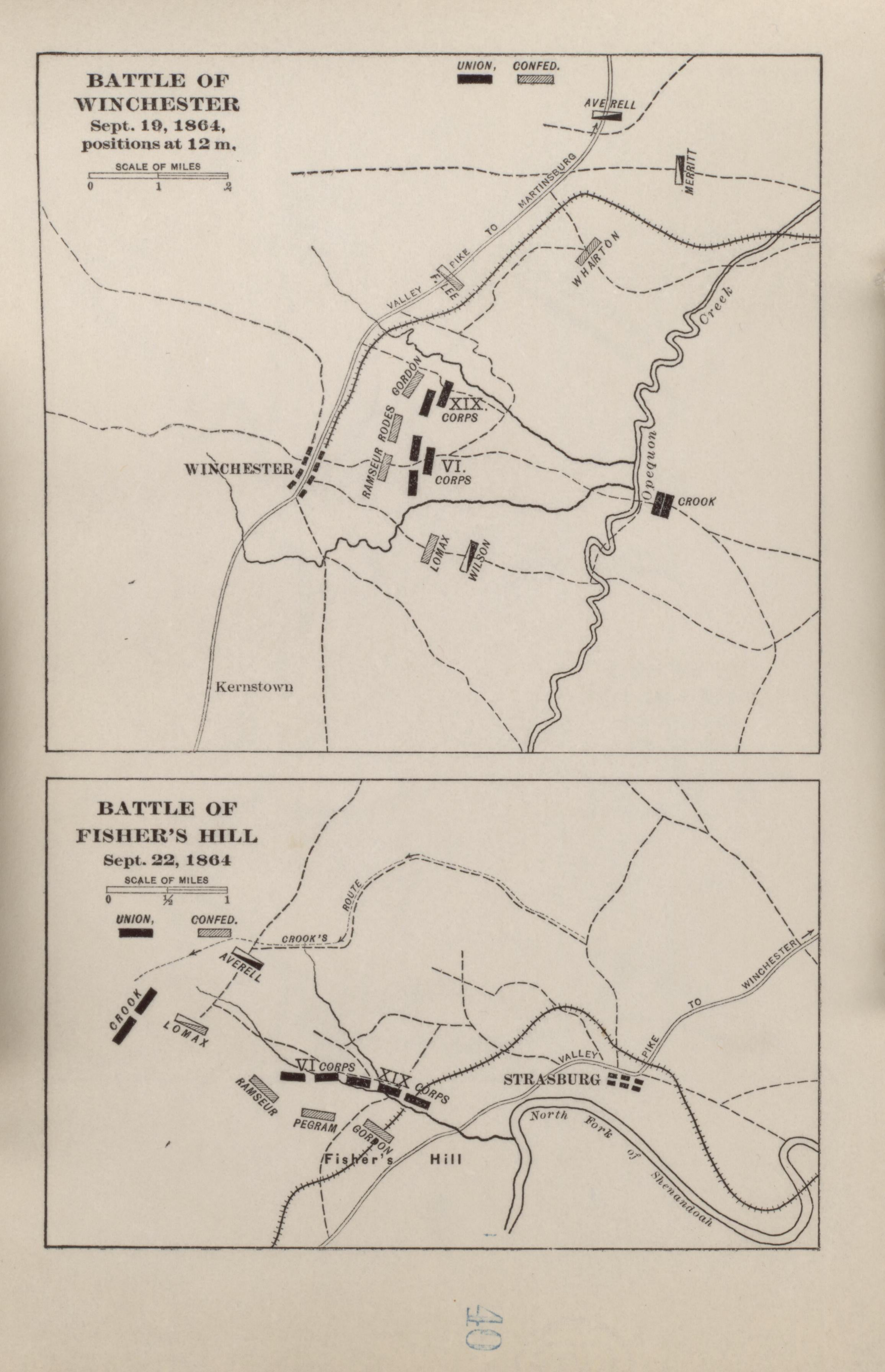 Battle of Winchester, Battle of Fisher&