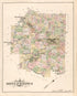 Doylestown from Atlas of Bucks County, Pennsylvania 1891 by Relic Map Company