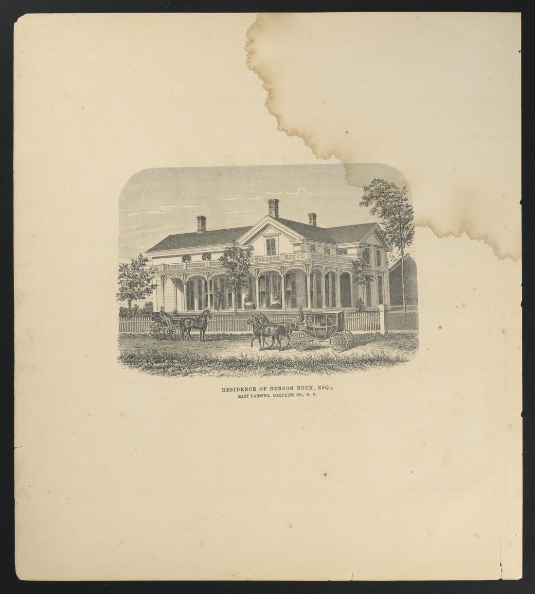 Image 4 of New Topographical Atlas of Tompkins County, New York from New Topographical Atlas of Tompkins County, New York : from Actual Surveys Especially for This Atlas 1866 by Relic Map Company