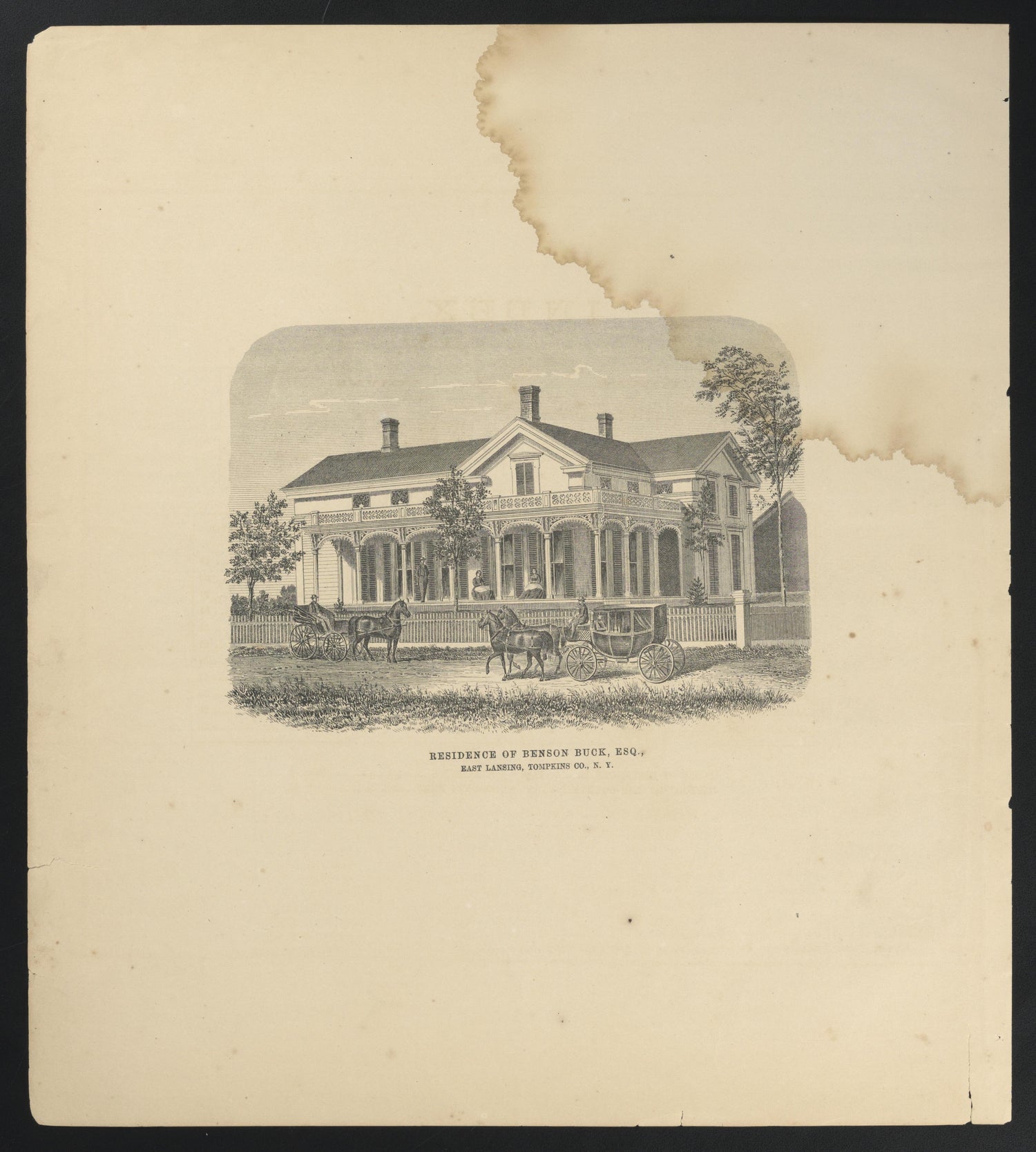 Image 4 of New Topographical Atlas of Tompkins County, New York from New Topographical Atlas of Tompkins County, New York : from Actual Surveys Especially for This Atlas 1866 by Relic Map Company