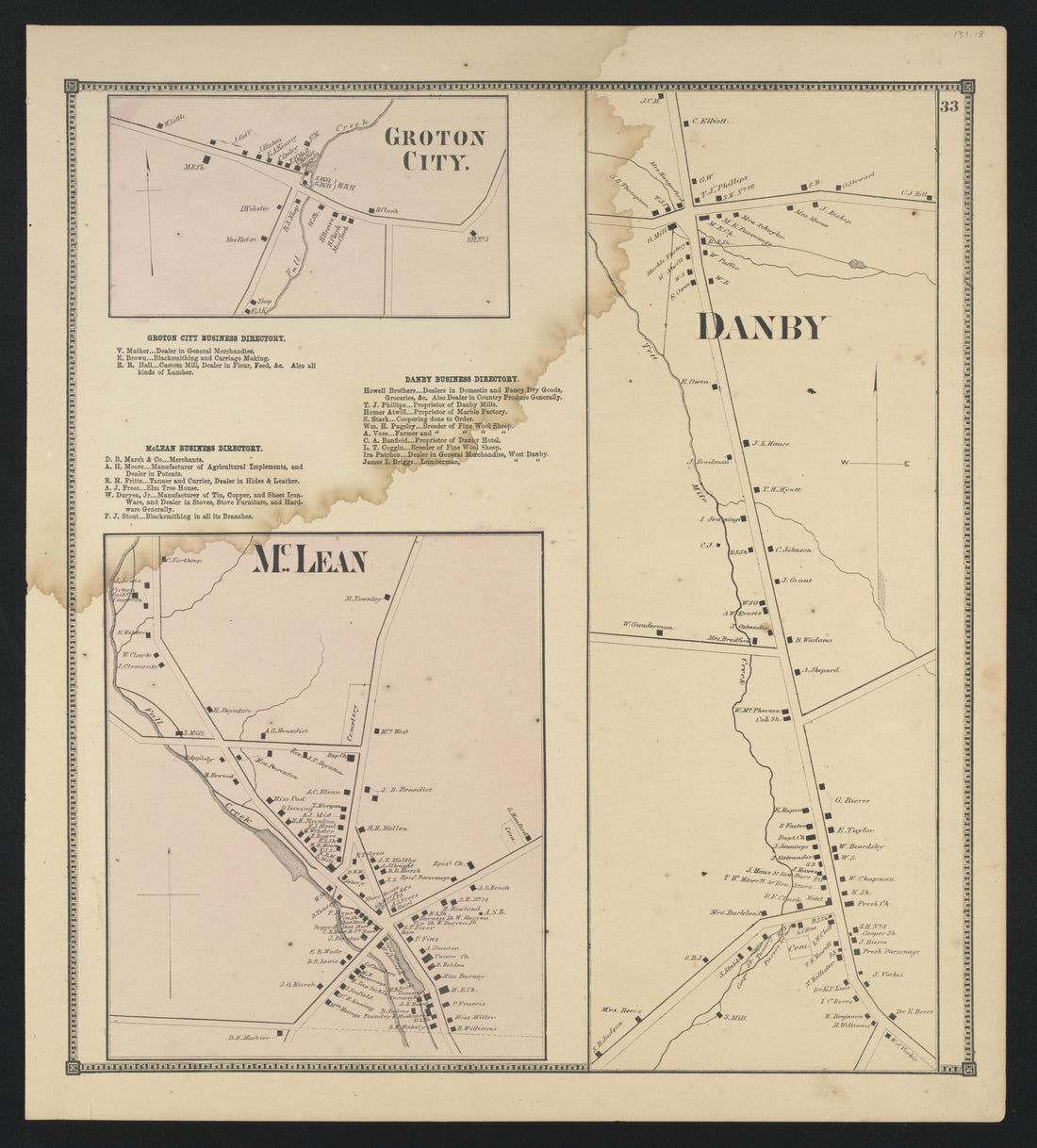 Image 24 of New Topographical Atlas of Tompkins County, New York from New Topographical Atlas of Tompkins County, New York : from Actual Surveys Especially for This Atlas 1866 by Relic Map Company