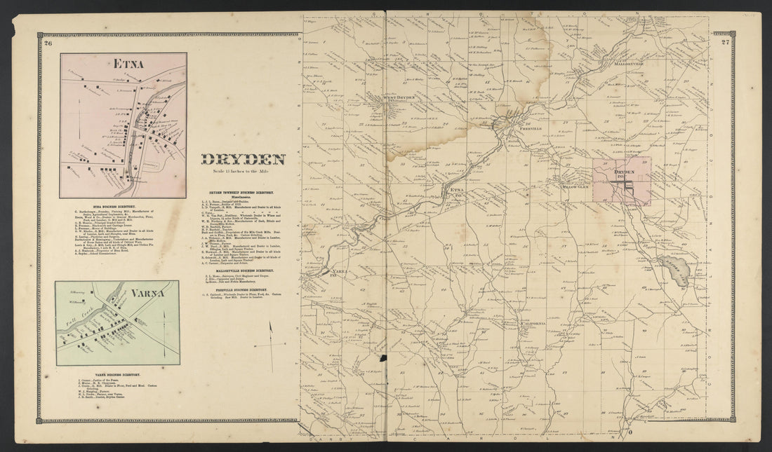 Image 21 of New Topographical Atlas of Tompkins County, New York from New Topographical Atlas of Tompkins County, New York : from Actual Surveys Especially for This Atlas 1866 by Relic Map Company