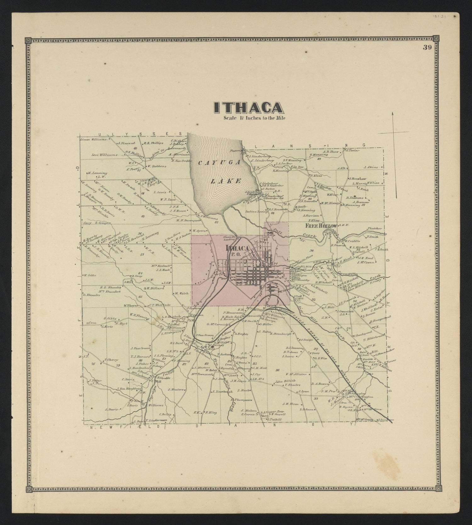 Image 27 of New Topographical Atlas of Tompkins County, New York from New Topographical Atlas of Tompkins County, New York : from Actual Surveys Especially for This Atlas 1866 by Relic Map Company