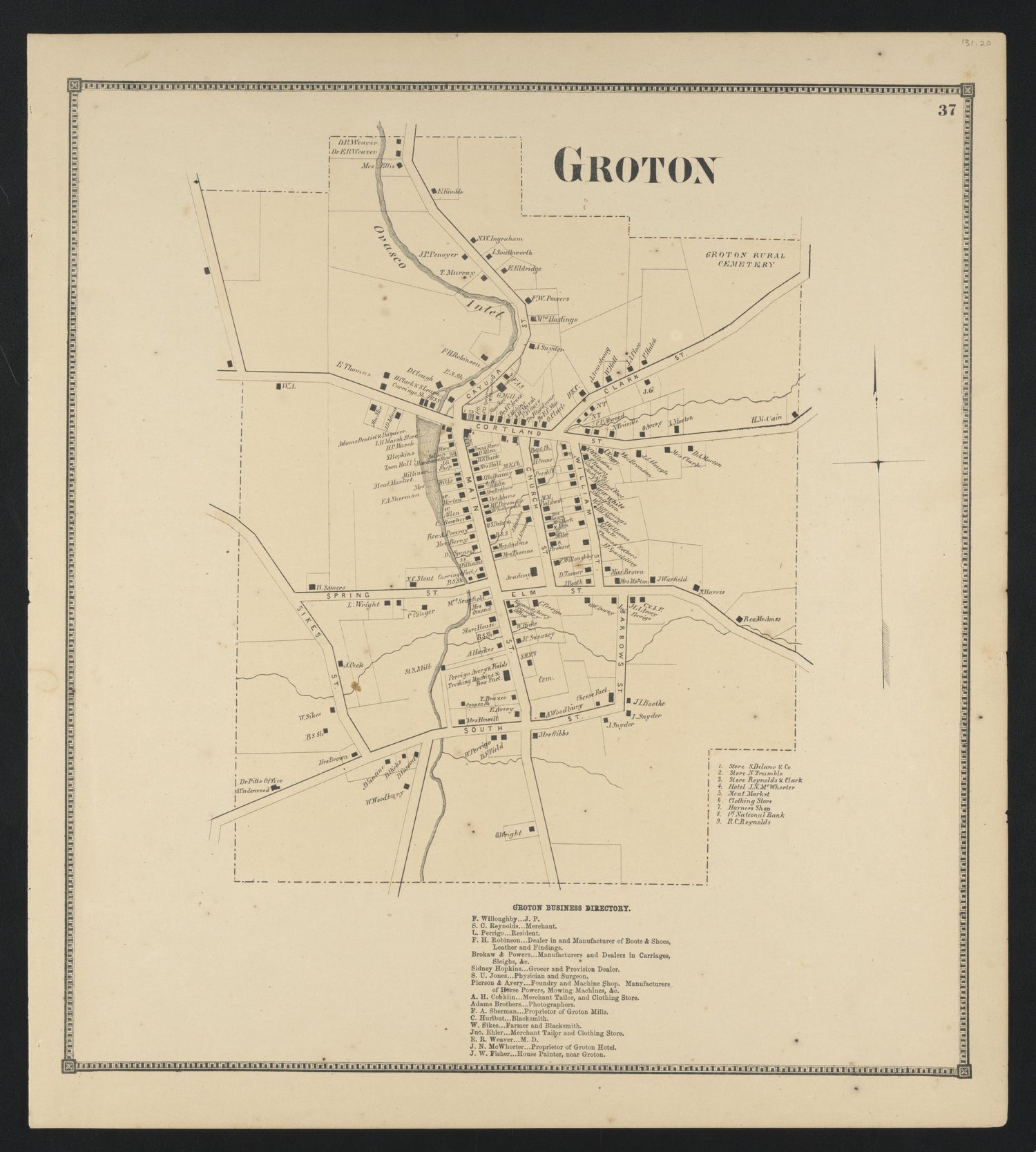 Image 26 of New Topographical Atlas of Tompkins County, New York from New Topographical Atlas of Tompkins County, New York : from Actual Surveys Especially for This Atlas 1866 by Relic Map Company