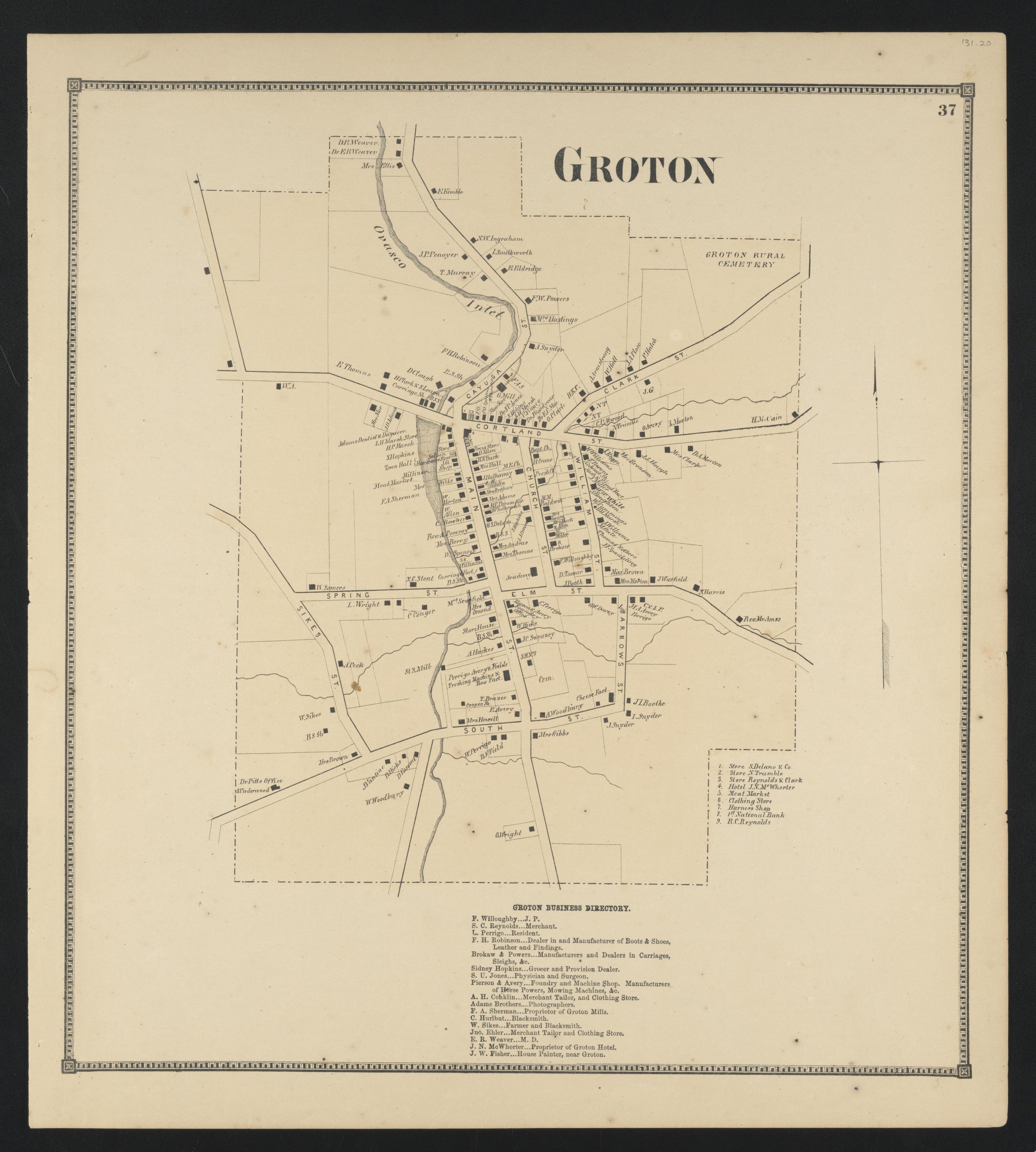 Image 26 of New Topographical Atlas of Tompkins County, New York from New Topographical Atlas of Tompkins County, New York : from Actual Surveys Especially for This Atlas 1866 by Relic Map Company