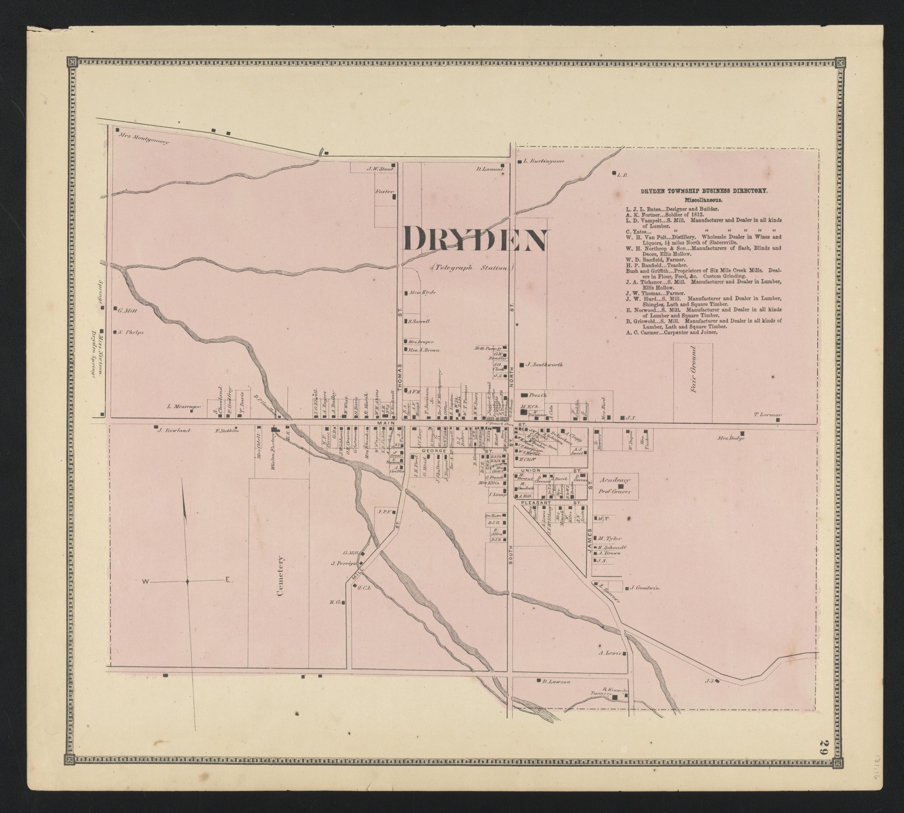 Image 22 of New Topographical Atlas of Tompkins County, New York from New Topographical Atlas of Tompkins County, New York : from Actual Surveys Especially for This Atlas 1866 by Relic Map Company
