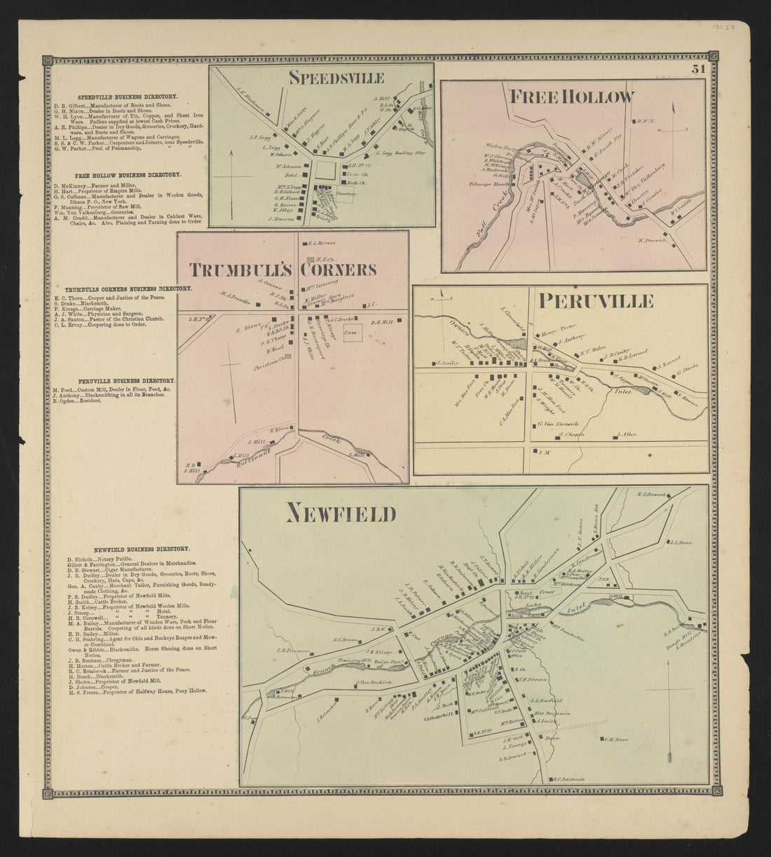 Image 32 of New Topographical Atlas of Tompkins County, New York from New Topographical Atlas of Tompkins County, New York : from Actual Surveys Especially for This Atlas 1866 by Relic Map Company