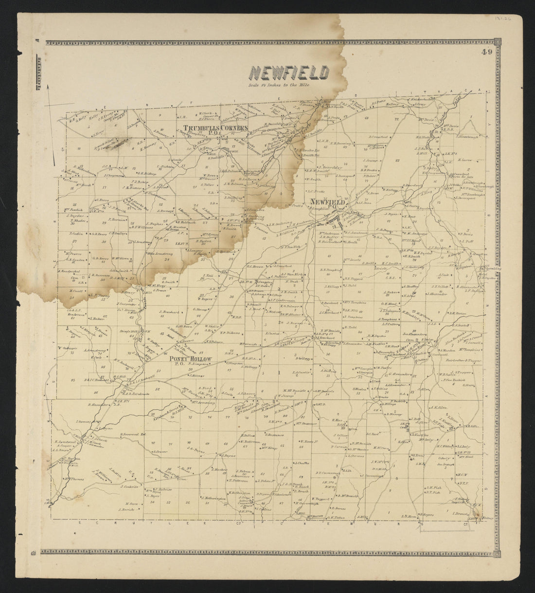 Image 31 of New Topographical Atlas of Tompkins County, New York from New Topographical Atlas of Tompkins County, New York : from Actual Surveys Especially for This Atlas 1866 by Relic Map Company