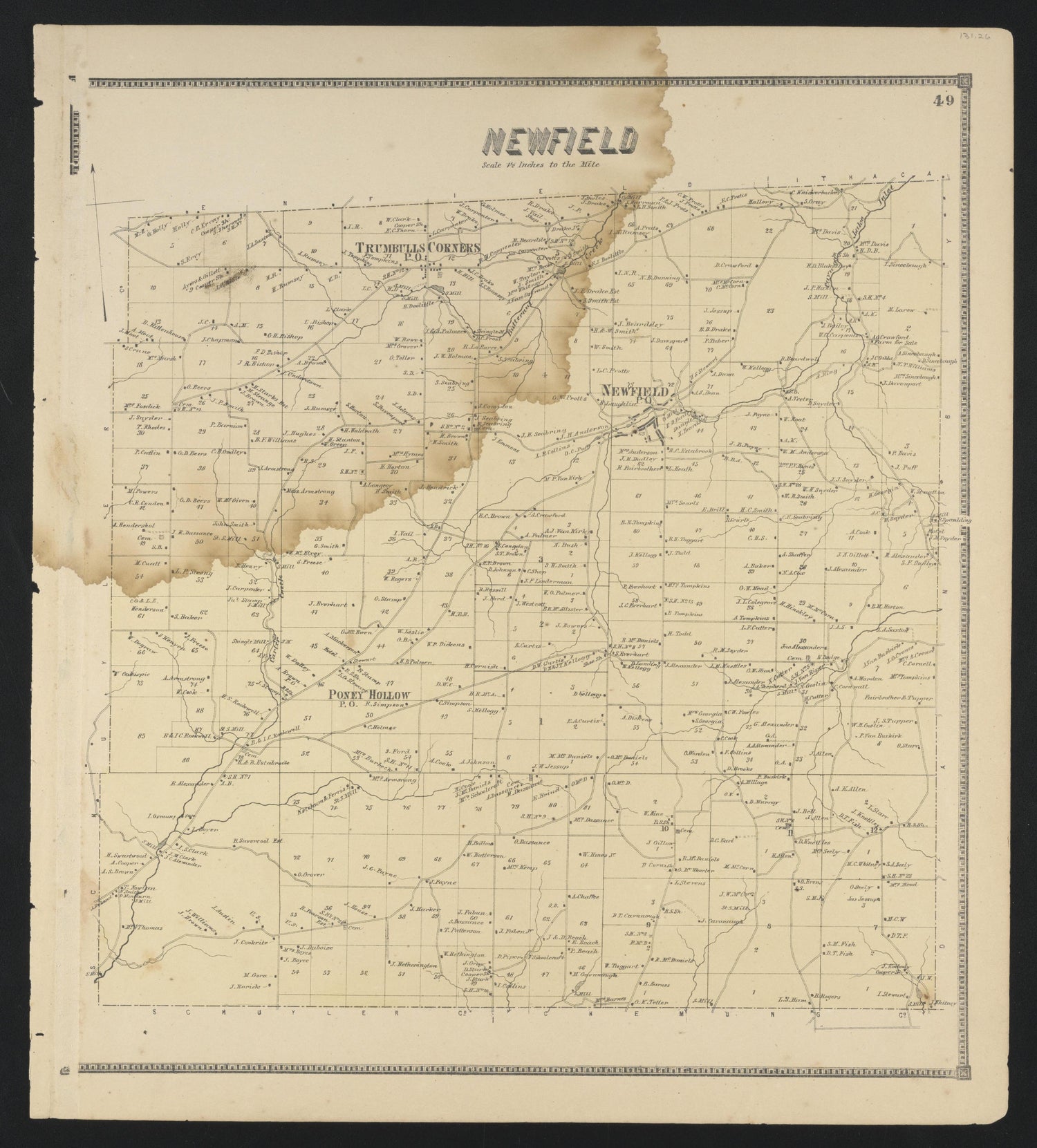 Image 31 of New Topographical Atlas of Tompkins County, New York from New Topographical Atlas of Tompkins County, New York : from Actual Surveys Especially for This Atlas 1866 by Relic Map Company