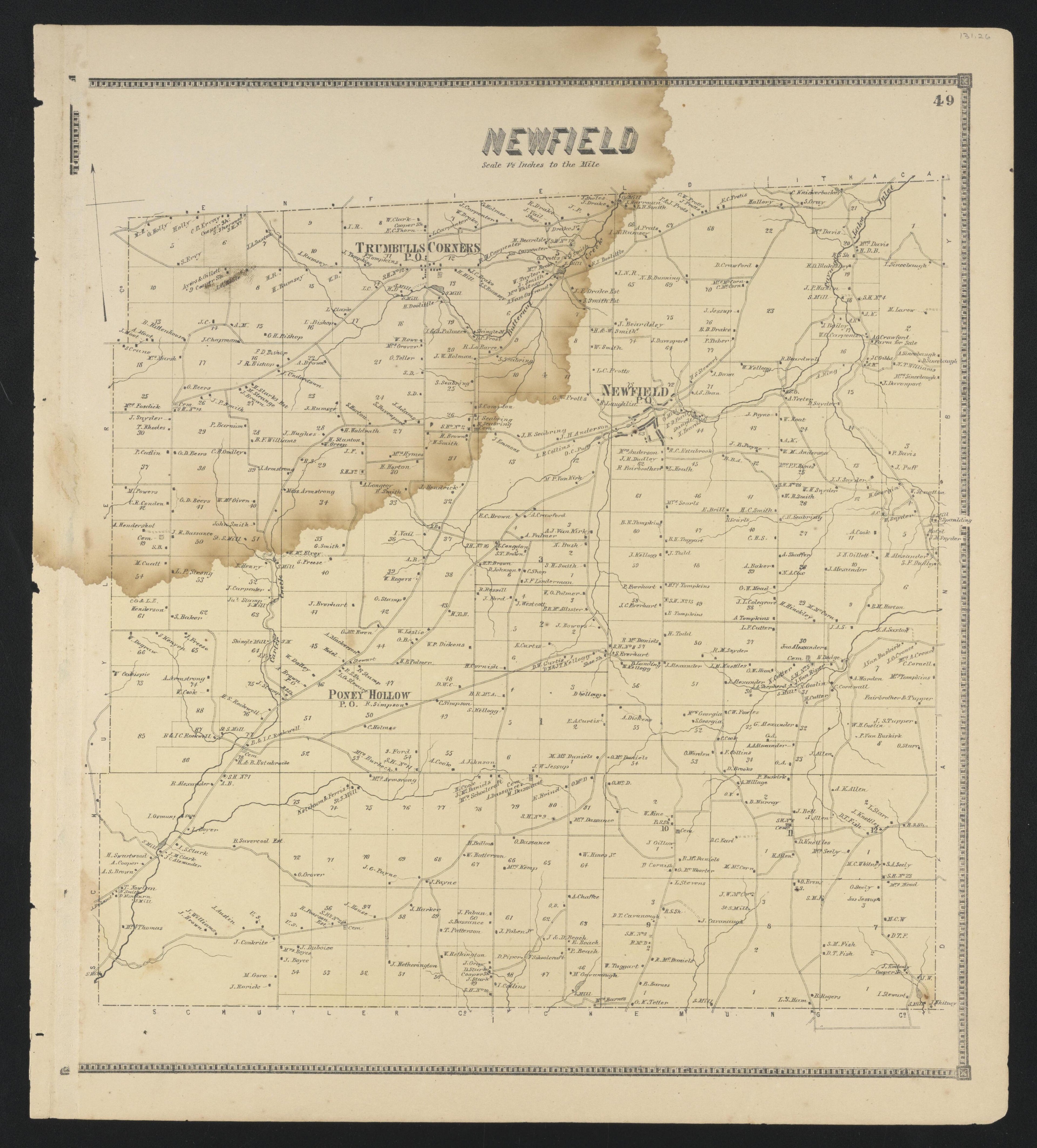 Image 31 of New Topographical Atlas of Tompkins County, New York from New Topographical Atlas of Tompkins County, New York : from Actual Surveys Especially for This Atlas 1866 by Relic Map Company