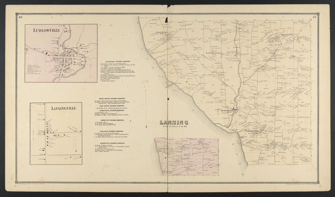Image 30 of New Topographical Atlas of Tompkins County, New York from New Topographical Atlas of Tompkins County, New York : from Actual Surveys Especially for This Atlas 1866 by Relic Map Company