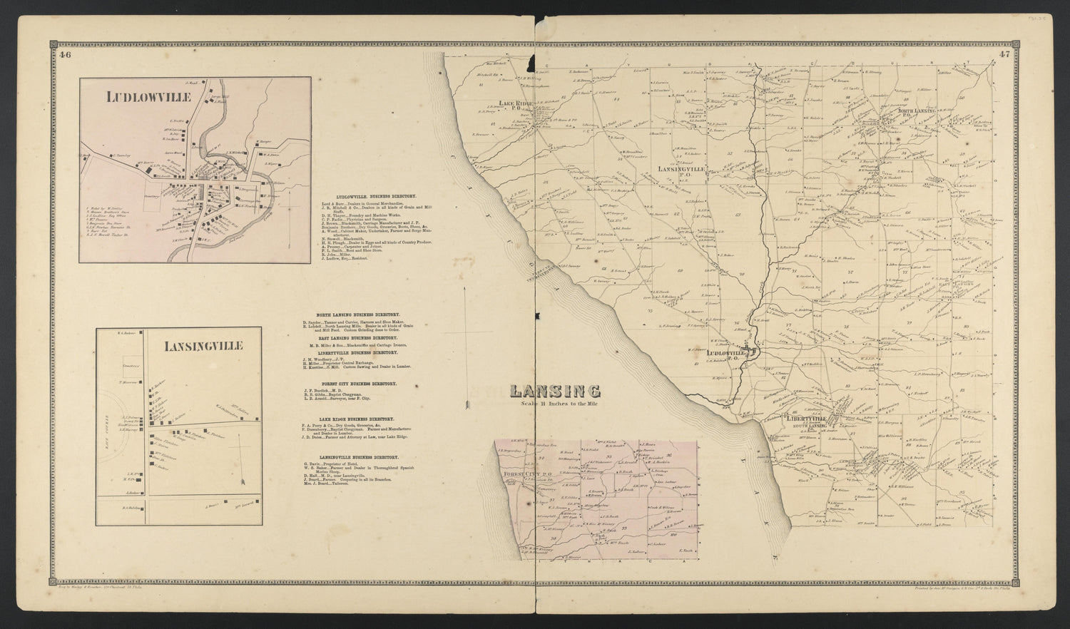 Image 30 of New Topographical Atlas of Tompkins County, New York from New Topographical Atlas of Tompkins County, New York : from Actual Surveys Especially for This Atlas 1866 by Relic Map Company