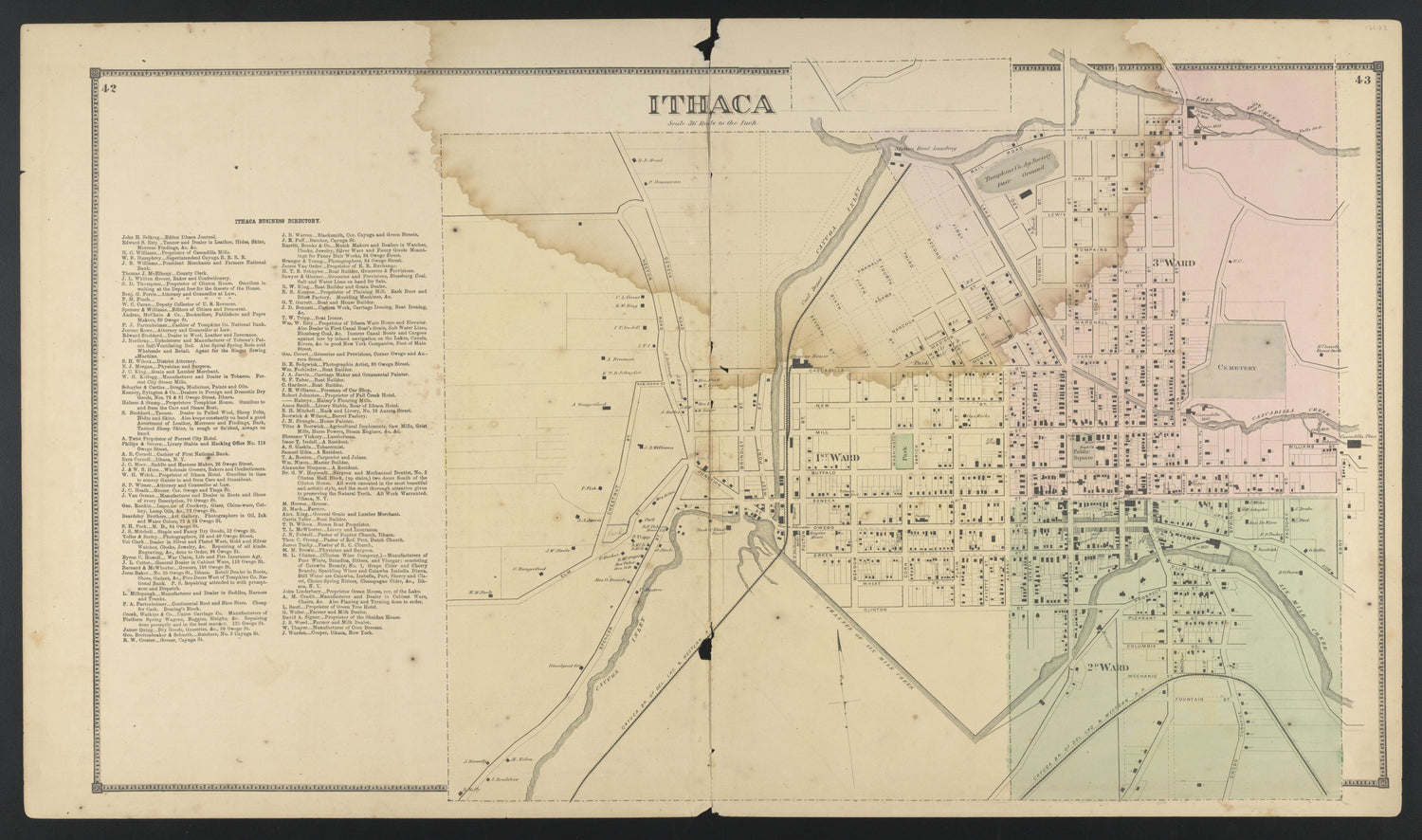 Image 29 of New Topographical Atlas of Tompkins County, New York from New Topographical Atlas of Tompkins County, New York : from Actual Surveys Especially for This Atlas 1866 by Relic Map Company
