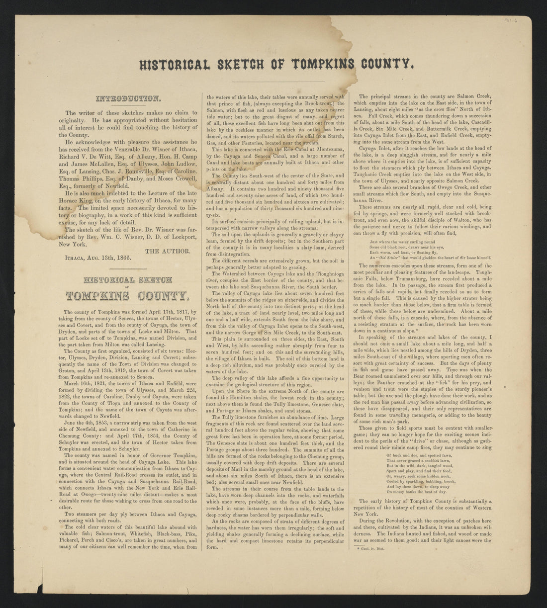 Image 9 of New Topographical Atlas of Tompkins County, New York from New Topographical Atlas of Tompkins County, New York : from Actual Surveys Especially for This Atlas 1866 by Relic Map Company