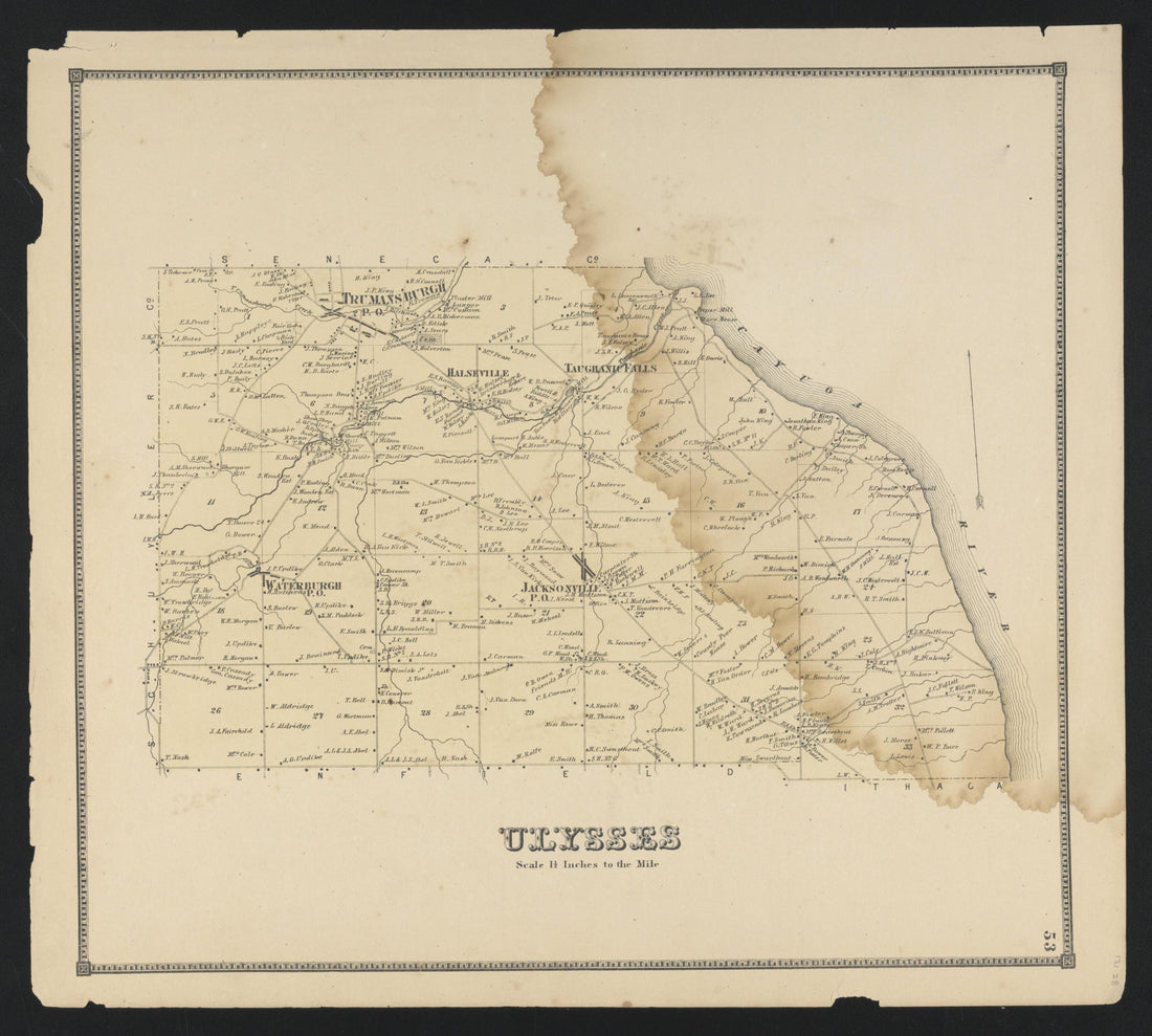 Image 33 of New Topographical Atlas of Tompkins County, New York from New Topographical Atlas of Tompkins County, New York : from Actual Surveys Especially for This Atlas 1866 by Relic Map Company