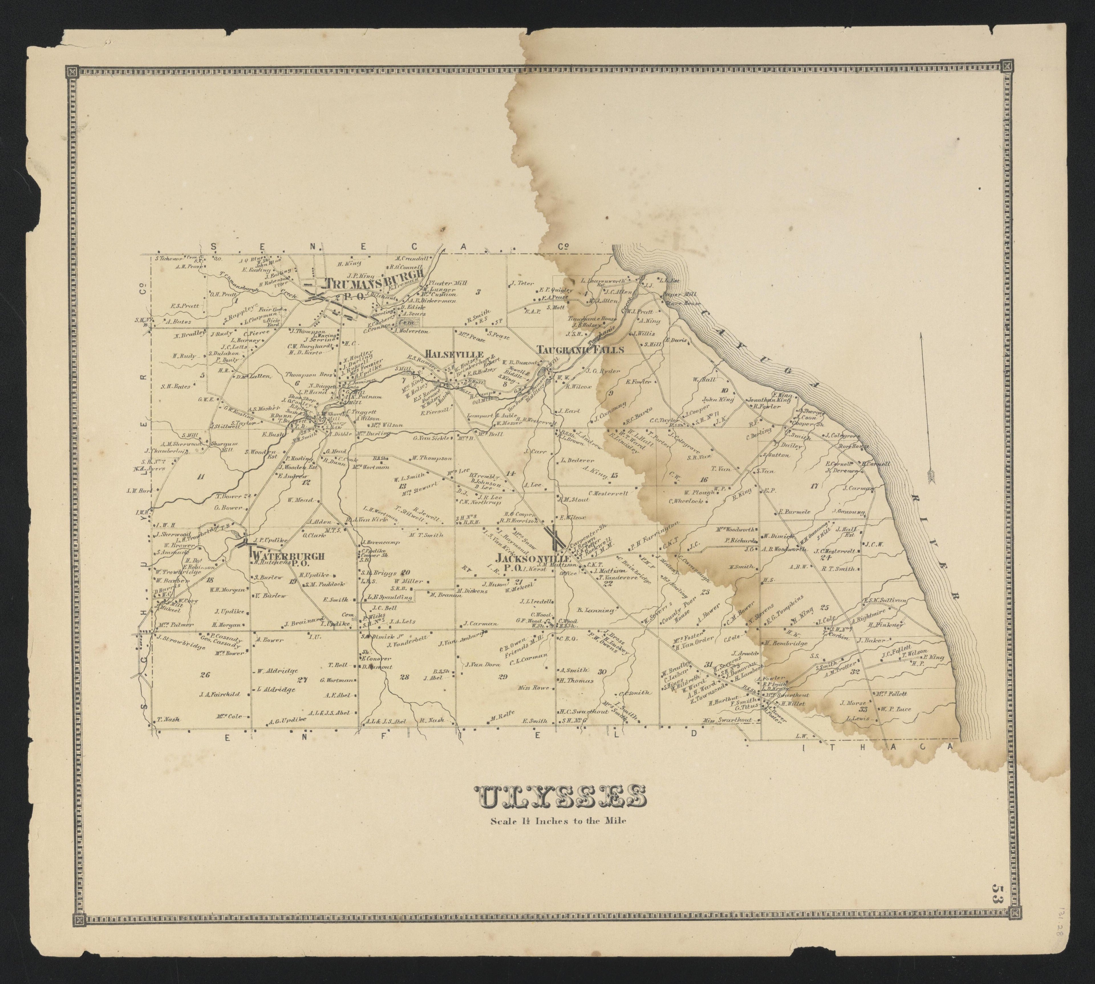 Image 33 of New Topographical Atlas of Tompkins County, New York from New Topographical Atlas of Tompkins County, New York : from Actual Surveys Especially for This Atlas 1866 by Relic Map Company