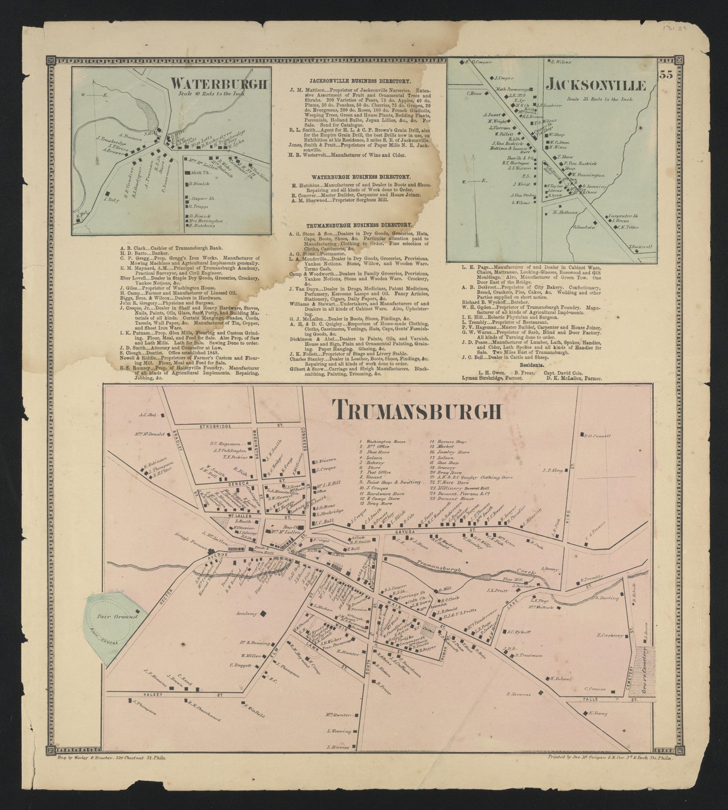Image 34 of New Topographical Atlas of Tompkins County, New York from New Topographical Atlas of Tompkins County, New York : from Actual Surveys Especially for This Atlas 1866 by Relic Map Company