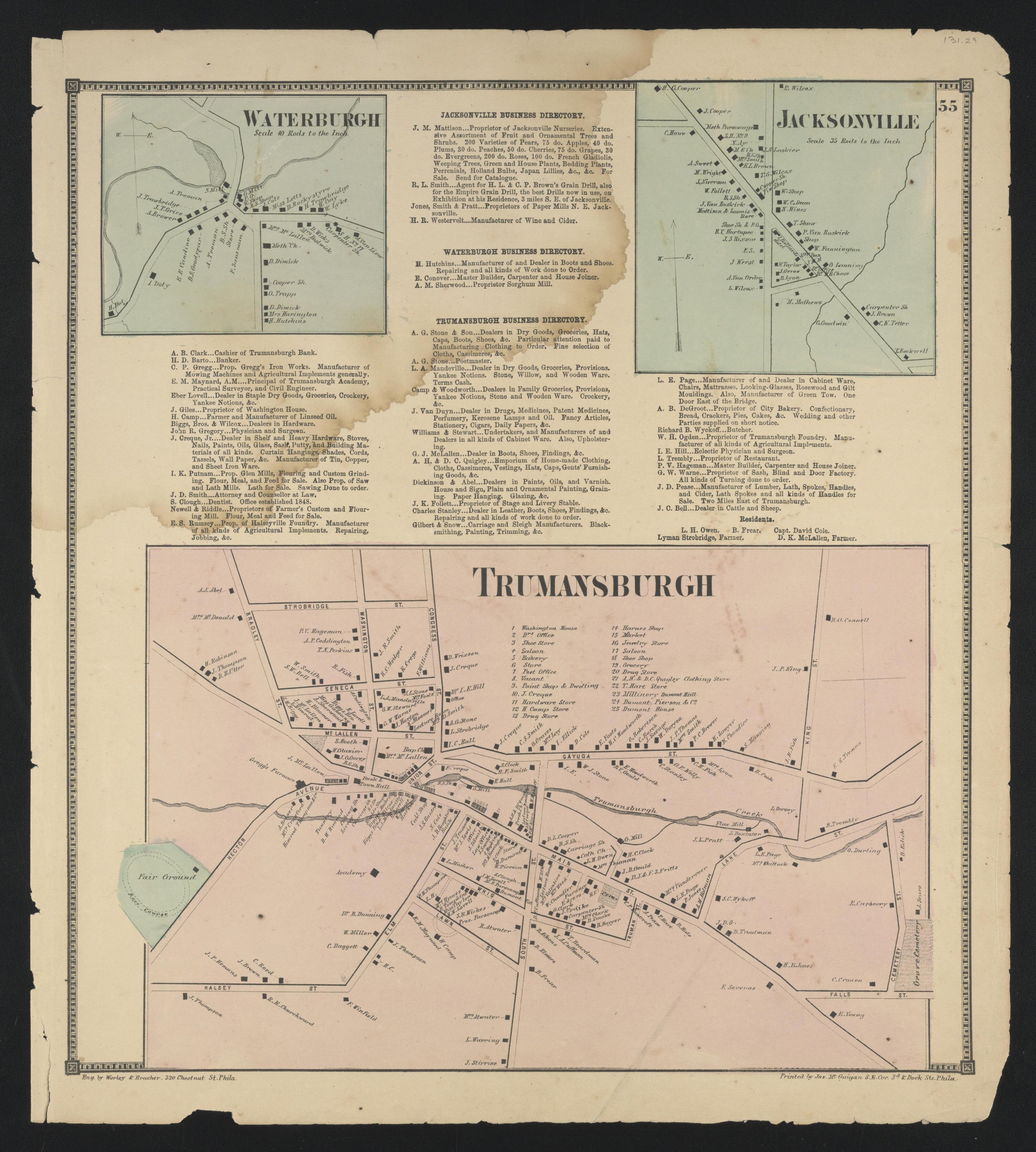 Image 34 of New Topographical Atlas of Tompkins County, New York from New Topographical Atlas of Tompkins County, New York : from Actual Surveys Especially for This Atlas 1866 by Relic Map Company