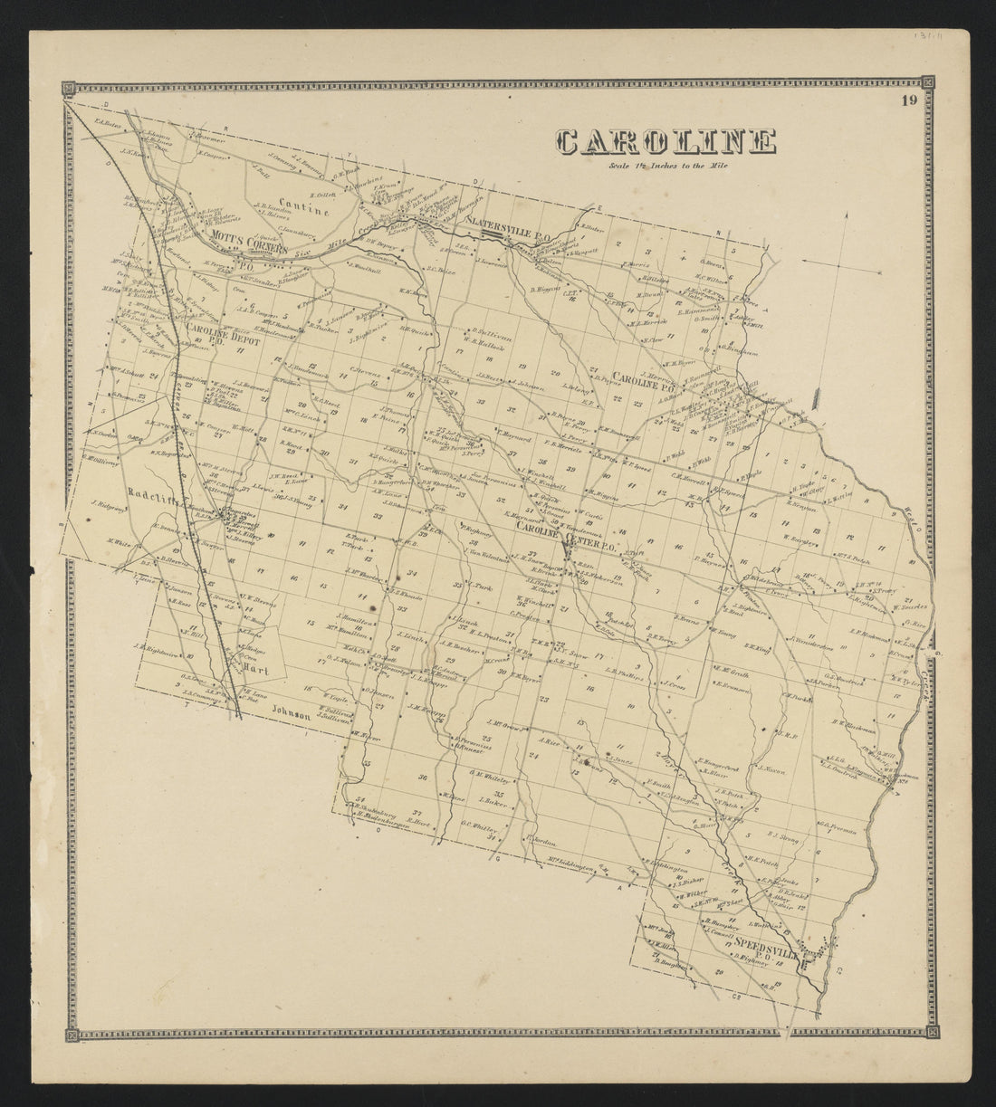 Image 18 of New Topographical Atlas of Tompkins County, New York from New Topographical Atlas of Tompkins County, New York : from Actual Surveys Especially for This Atlas 1866 by Relic Map Company