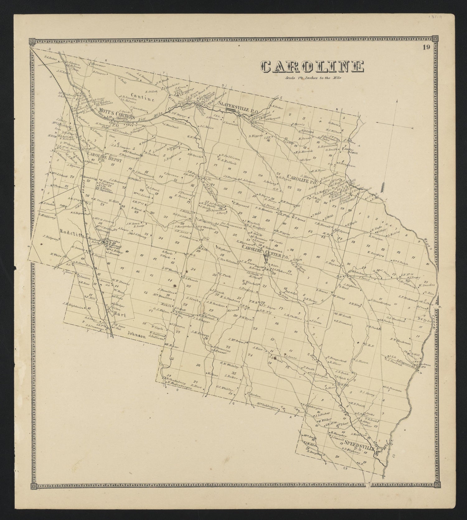 Image 18 of New Topographical Atlas of Tompkins County, New York from New Topographical Atlas of Tompkins County, New York : from Actual Surveys Especially for This Atlas 1866 by Relic Map Company