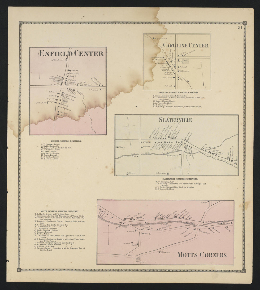 Image 19 of New Topographical Atlas of Tompkins County, New York from New Topographical Atlas of Tompkins County, New York : from Actual Surveys Especially for This Atlas 1866 by Relic Map Company
