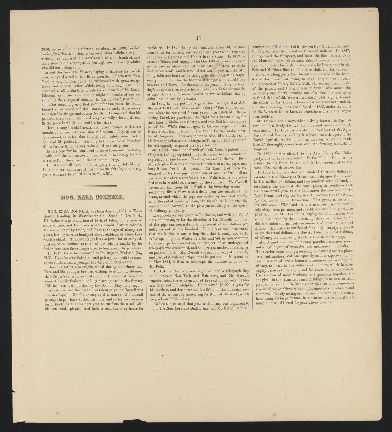 Image 17 of New Topographical Atlas of Tompkins County, New York from New Topographical Atlas of Tompkins County, New York : from Actual Surveys Especially for This Atlas 1866 by Relic Map Company