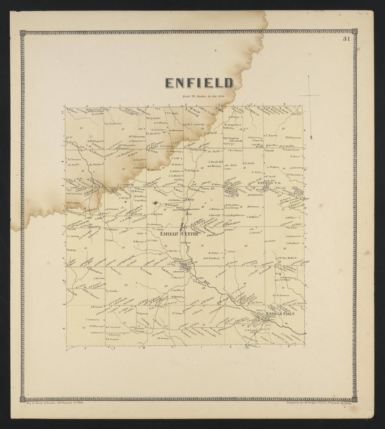 Image 23 of New Topographical Atlas of Tompkins County, New York from New Topographical Atlas of Tompkins County, New York : from Actual Surveys Especially for This Atlas 1866 by Relic Map Company