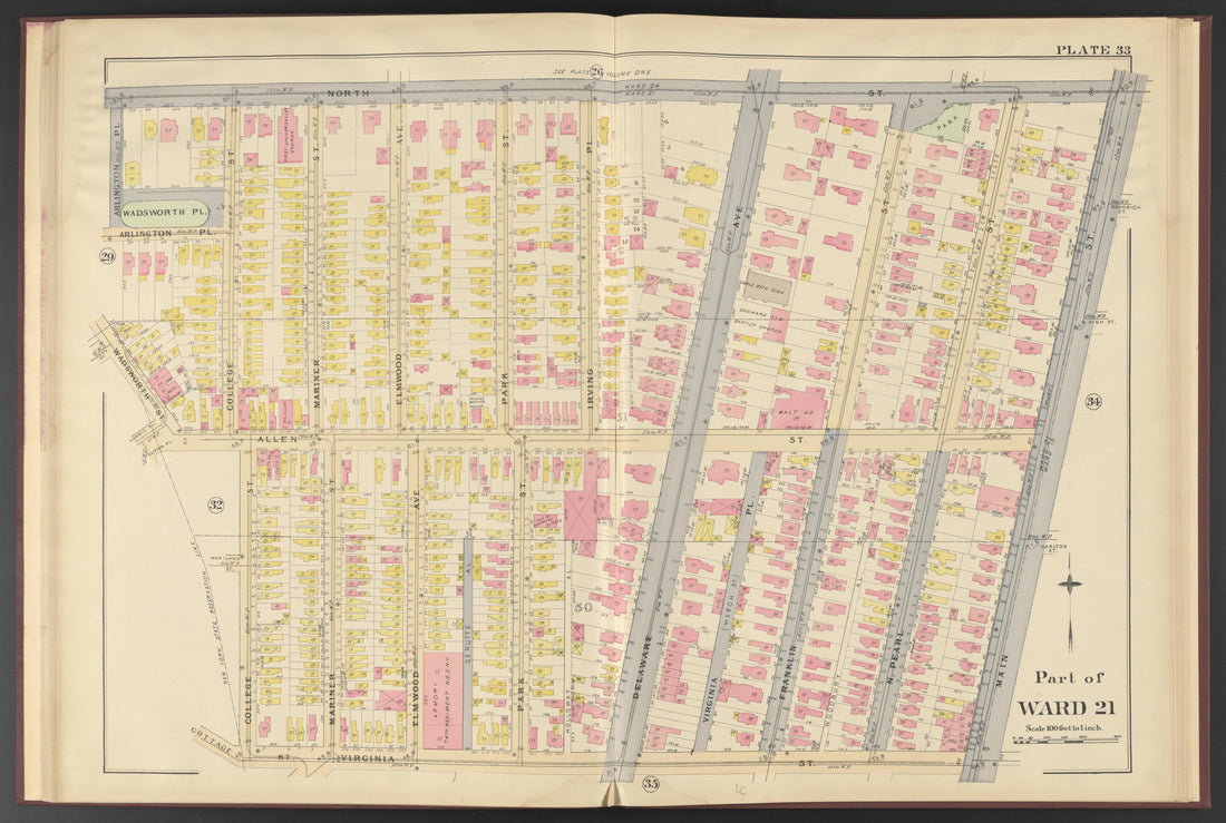 Image 11 of Atlas of the City of Buffalo, New York from Atlas of the City of Buffalo, New York 1894 by Relic Map Company