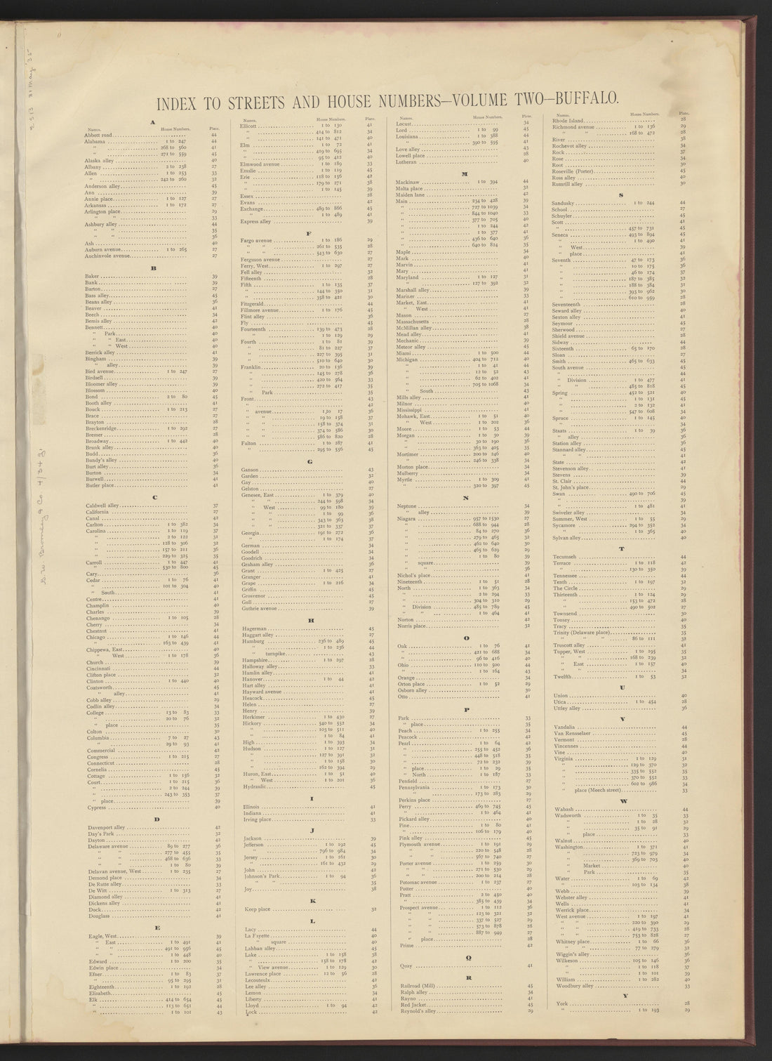 Image 2 of Atlas of the City of Buffalo, New York from Atlas of the City of Buffalo, New York 1894 by Relic Map Company