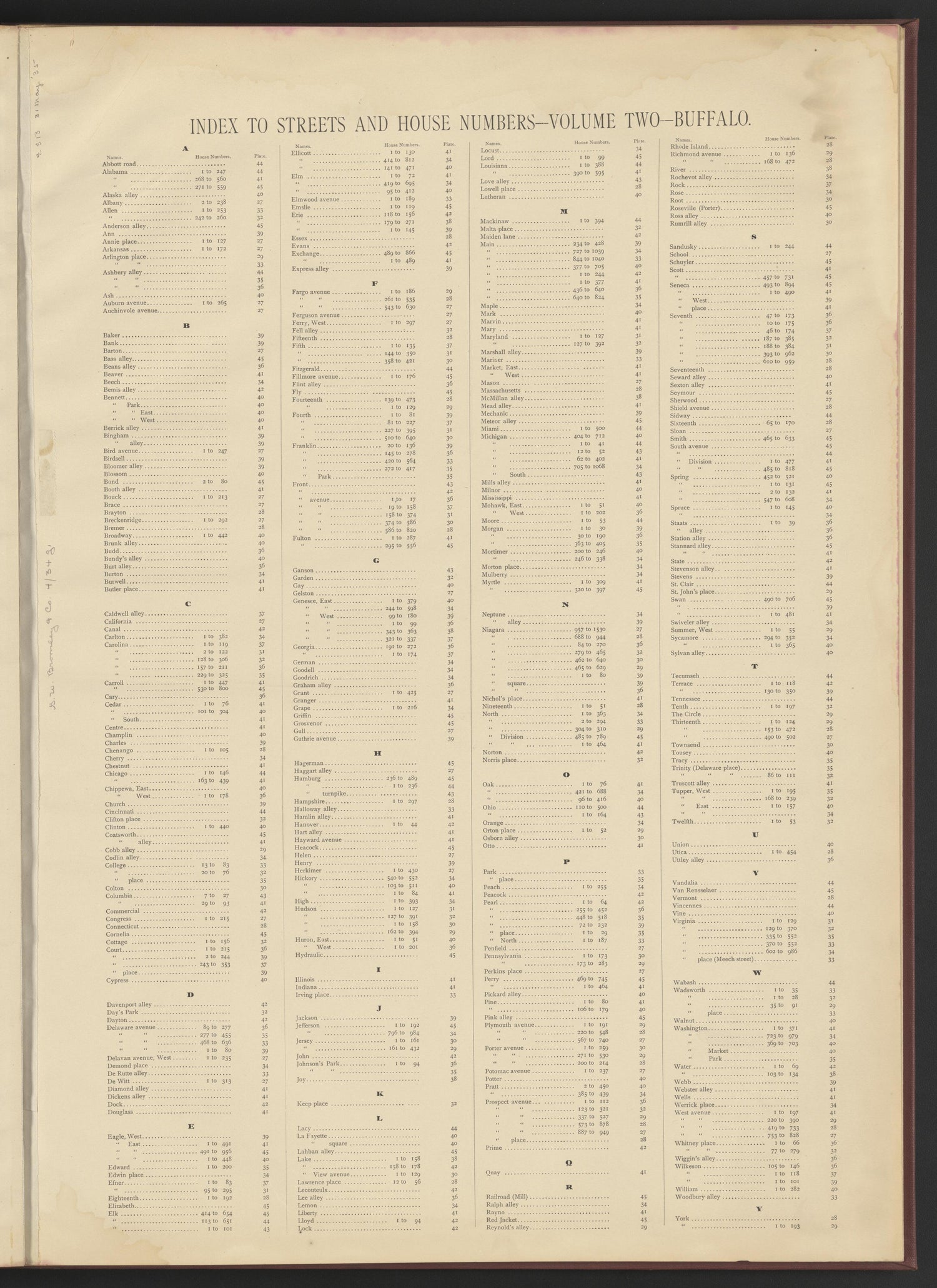 Image 2 of Atlas of the City of Buffalo, New York from Atlas of the City of Buffalo, New York 1894 by Relic Map Company