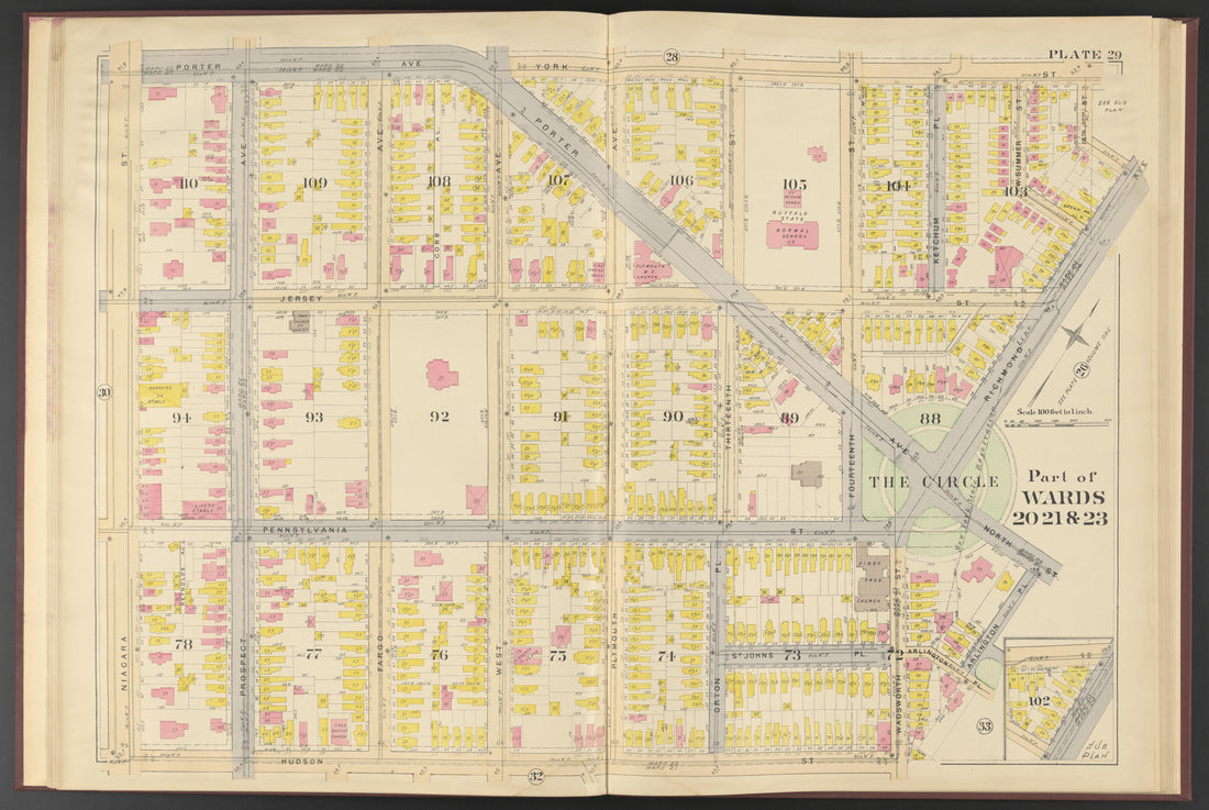Image 7 of Atlas of the City of Buffalo, New York from Atlas of the City of Buffalo, New York 1894 by Relic Map Company