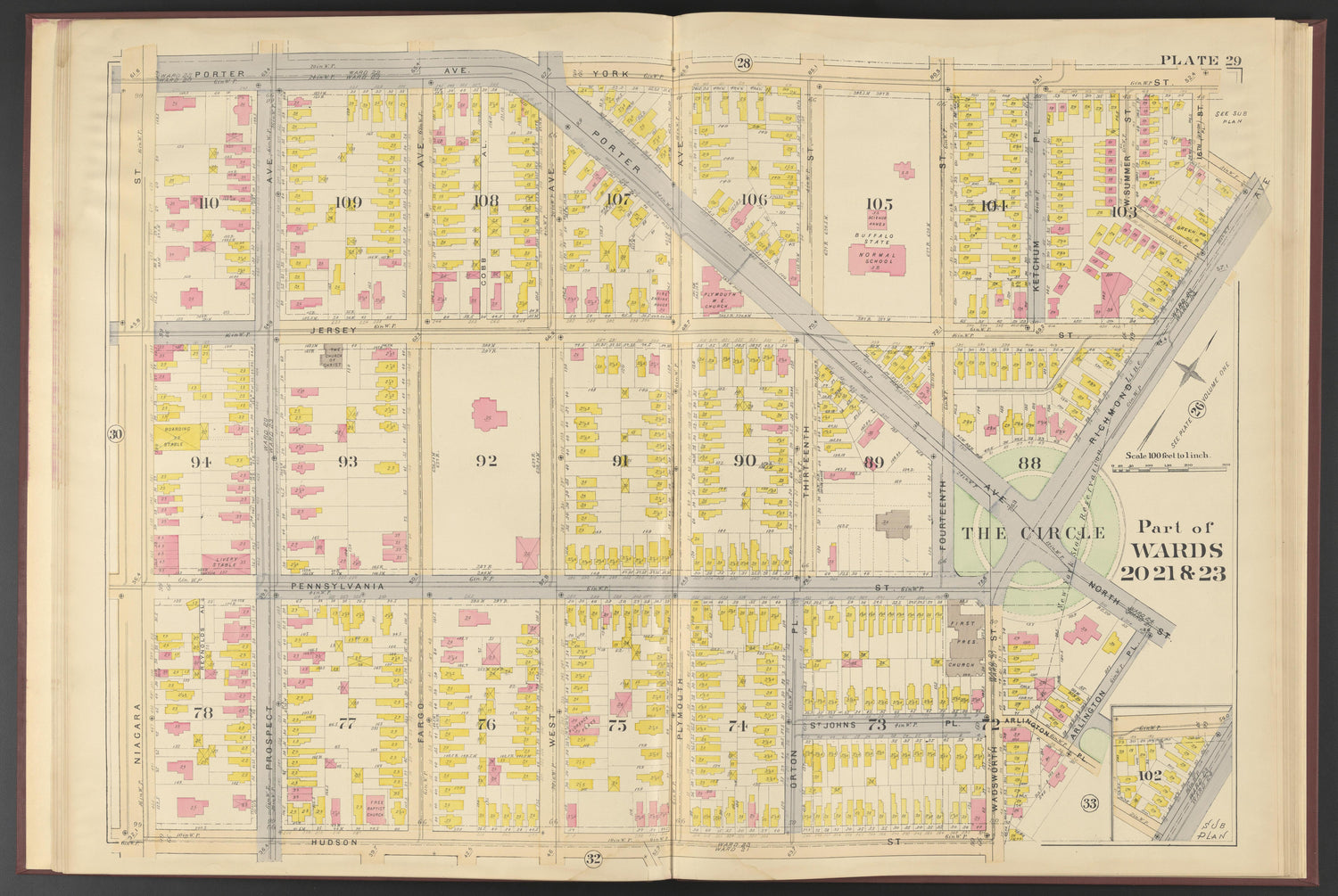 Image 7 of Atlas of the City of Buffalo, New York from Atlas of the City of Buffalo, New York 1894 by Relic Map Company