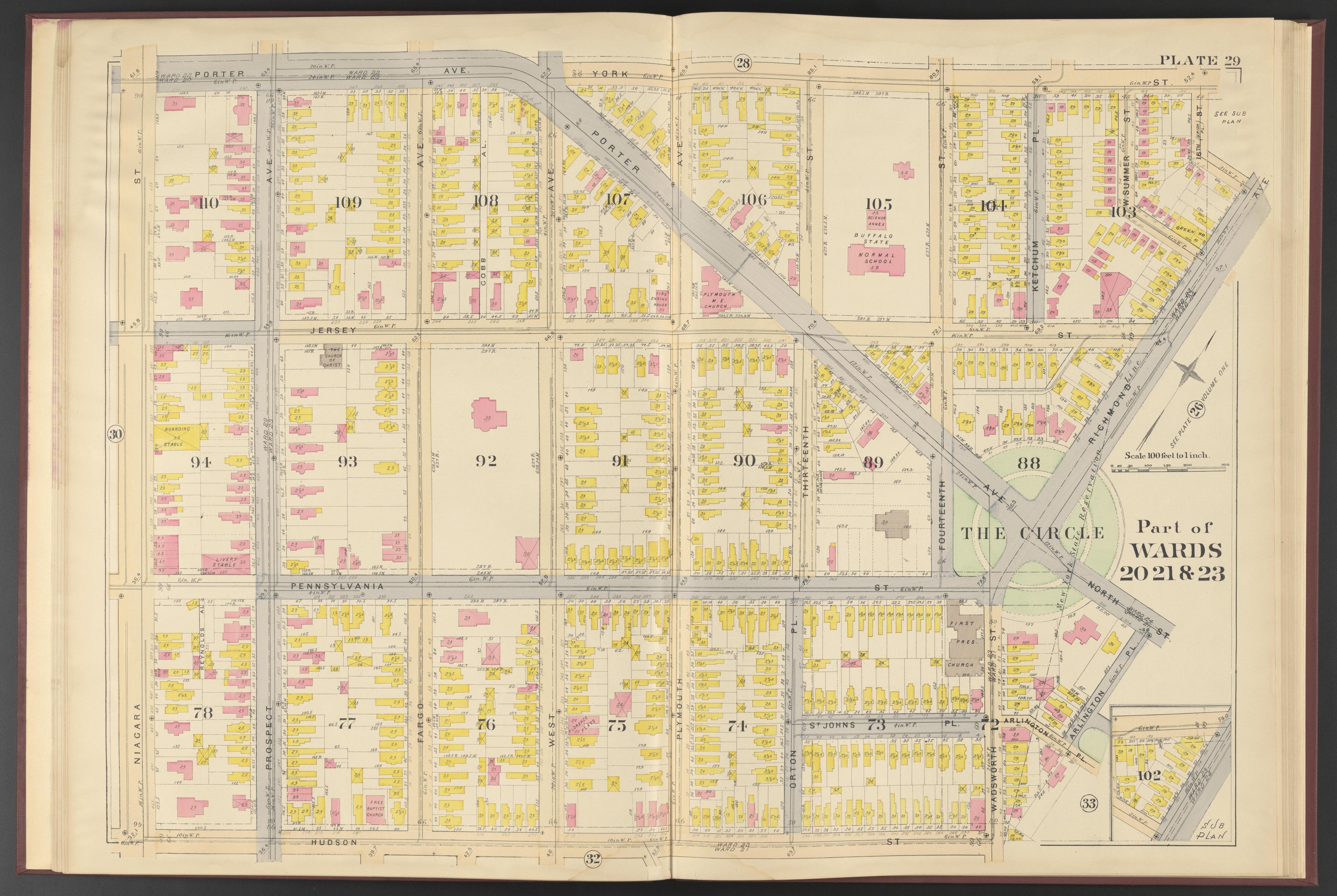 Image 7 of Atlas of the City of Buffalo, New York from Atlas of the City of Buffalo, New York 1894 by Relic Map Company
