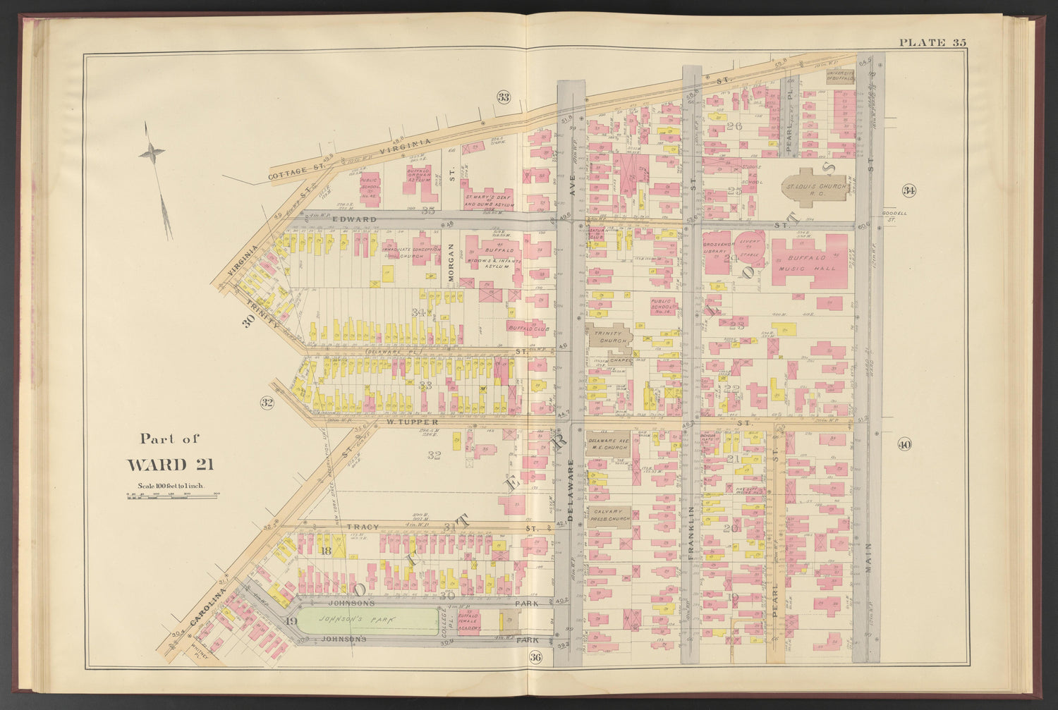 Image 13 of Atlas of the City of Buffalo, New York from Atlas of the City of Buffalo, New York 1894 by Relic Map Company