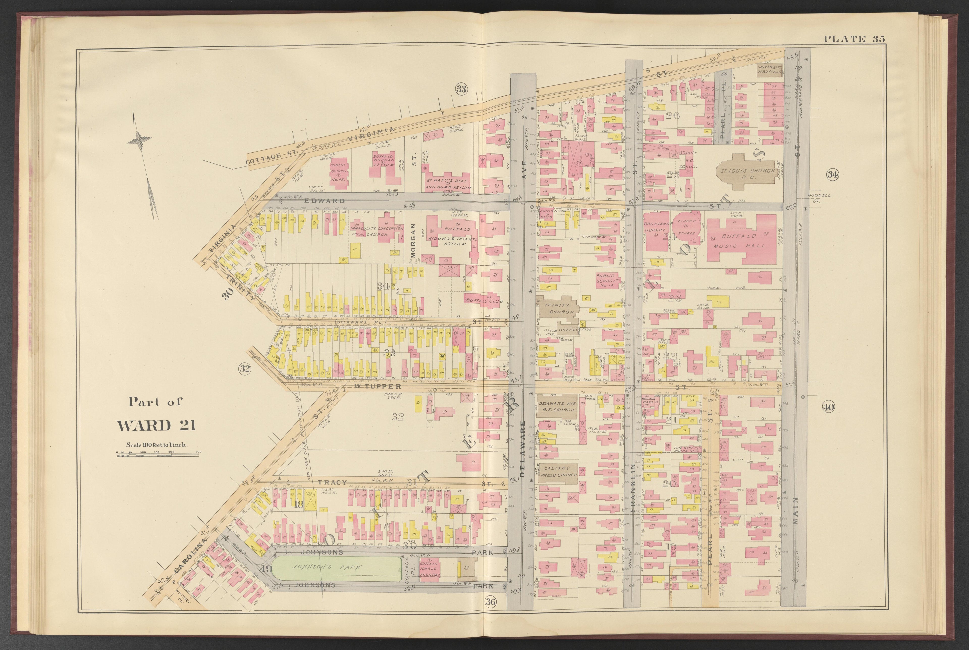 Image 13 of Atlas of the City of Buffalo, New York from Atlas of the City of Buffalo, New York 1894 by Relic Map Company
