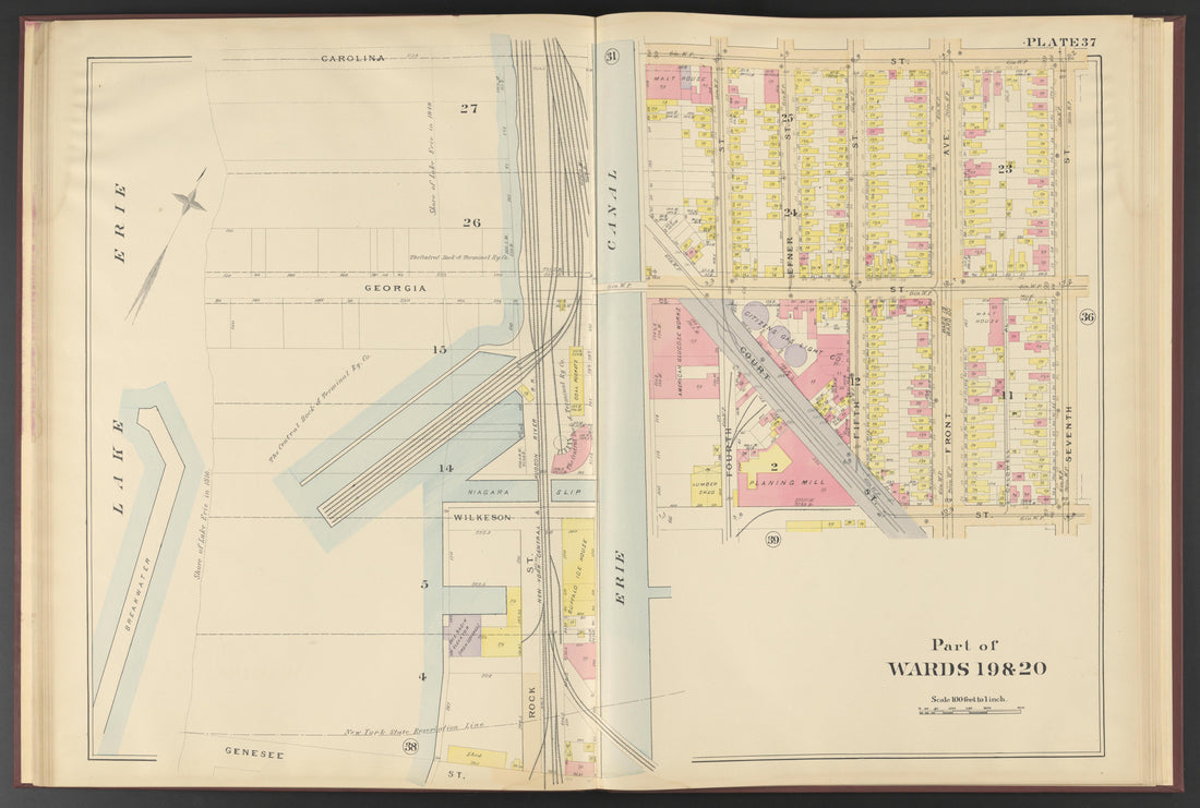 Image 15 of Atlas of the City of Buffalo, New York from Atlas of the City of Buffalo, New York 1894 by Relic Map Company