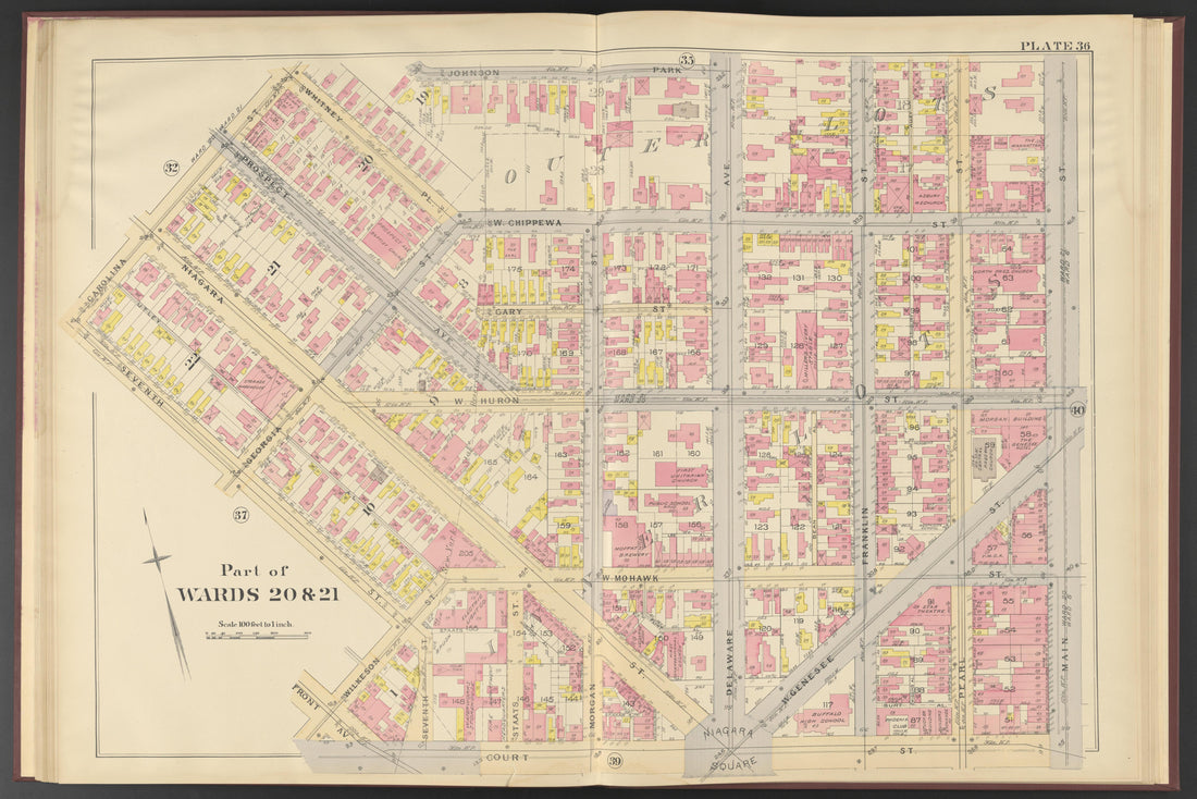 Image 14 of Atlas of the City of Buffalo, New York from Atlas of the City of Buffalo, New York 1894 by Relic Map Company