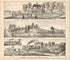 3 Views from an Illustrated Atlas of Cecil County, Maryland 1877 by Relic Map Company