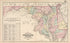 Railroad Map of Maryland, Delaware and the District of Columbia from an Illustrated Atlas of Cecil County, Maryland 1877 by Relic Map Company