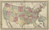 Map of the United States from Atlas of Lewis County, New York 1875 by Relic Map Company