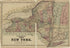 Plan of the State of New York from Atlas of Lewis County, New York 1875 by Relic Map Company