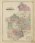 Outline Plan of Lewes County from Atlas of Lewis County, New York 1875 by Relic Map Company