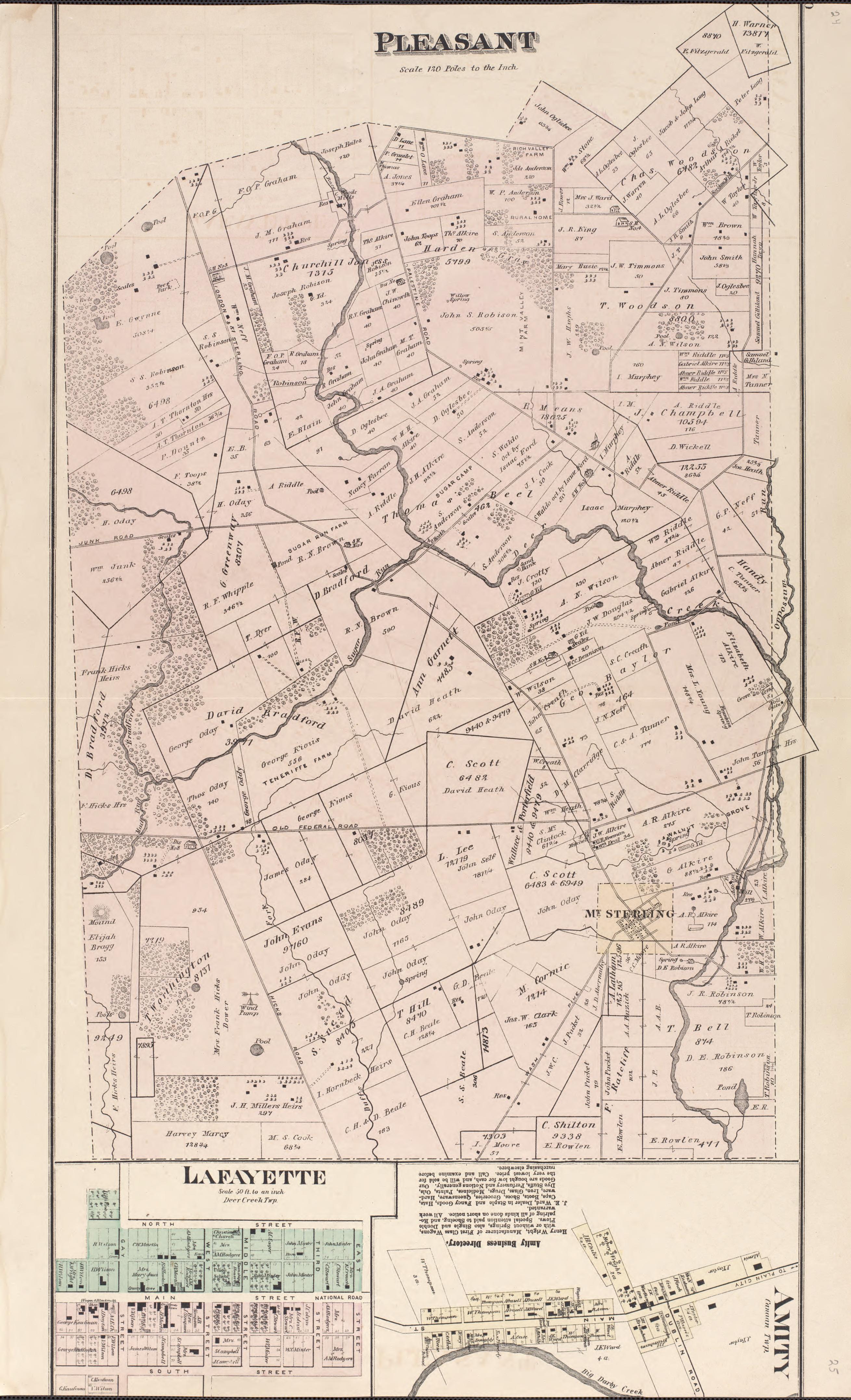 Pleasant, Lafayette, Amity from Caldwell&