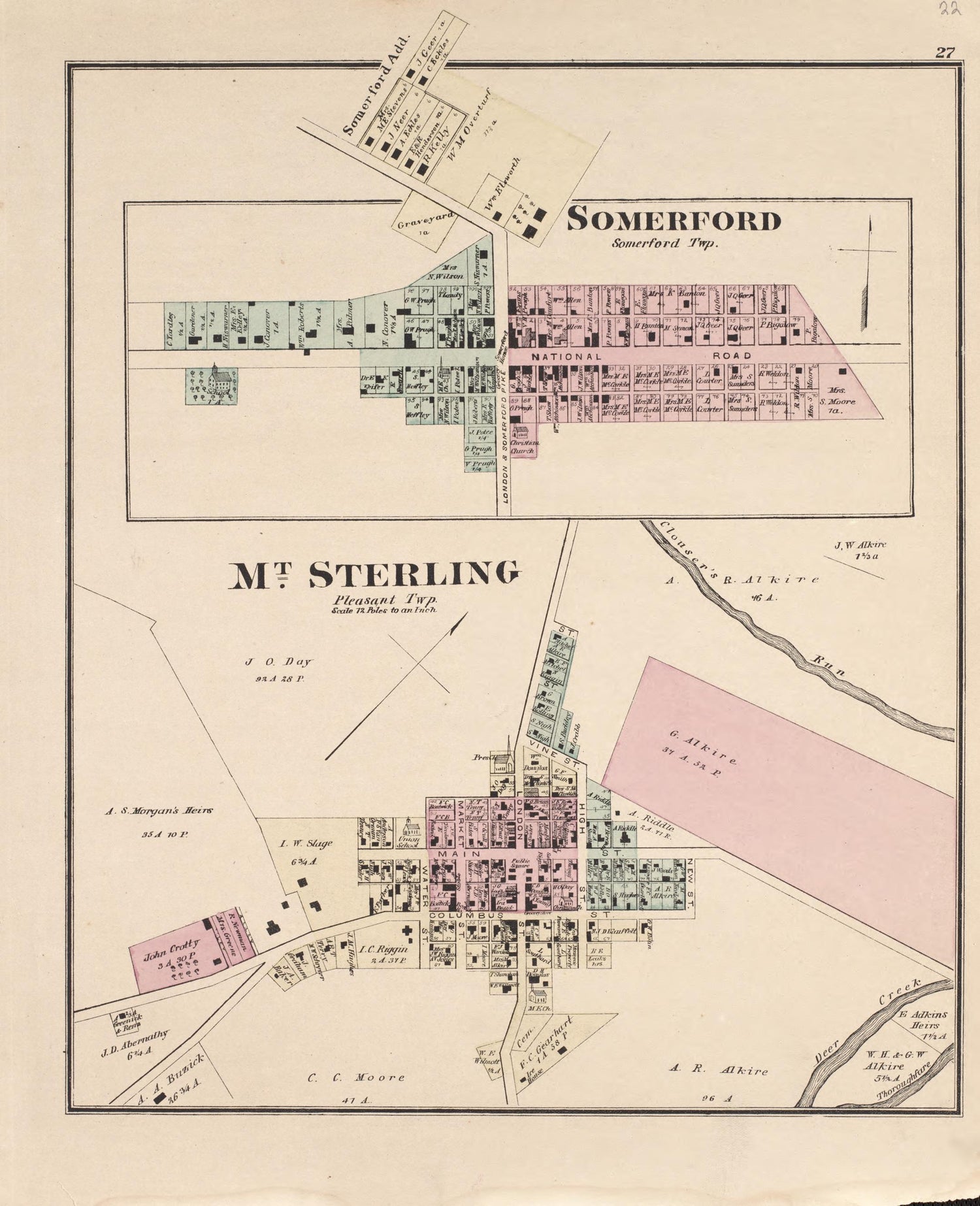 Somerford ; Mt. Sterling from Caldwell&